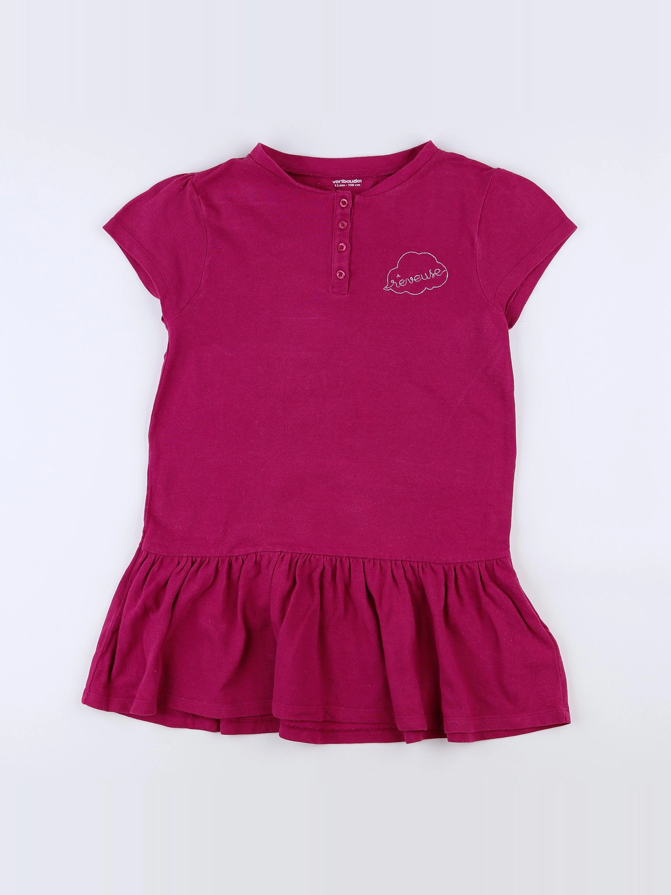 Vertbaudet - robe rose - 12 ans