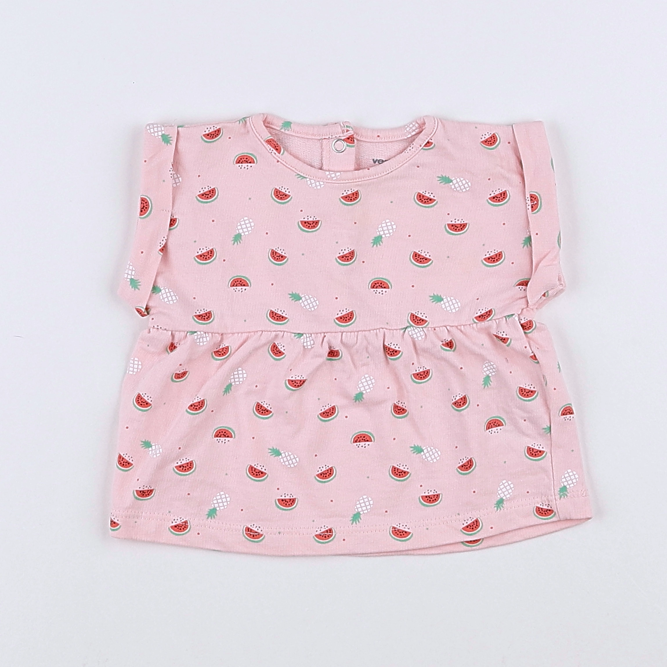 Vertbaudet - tee-shirt rose - 1 mois