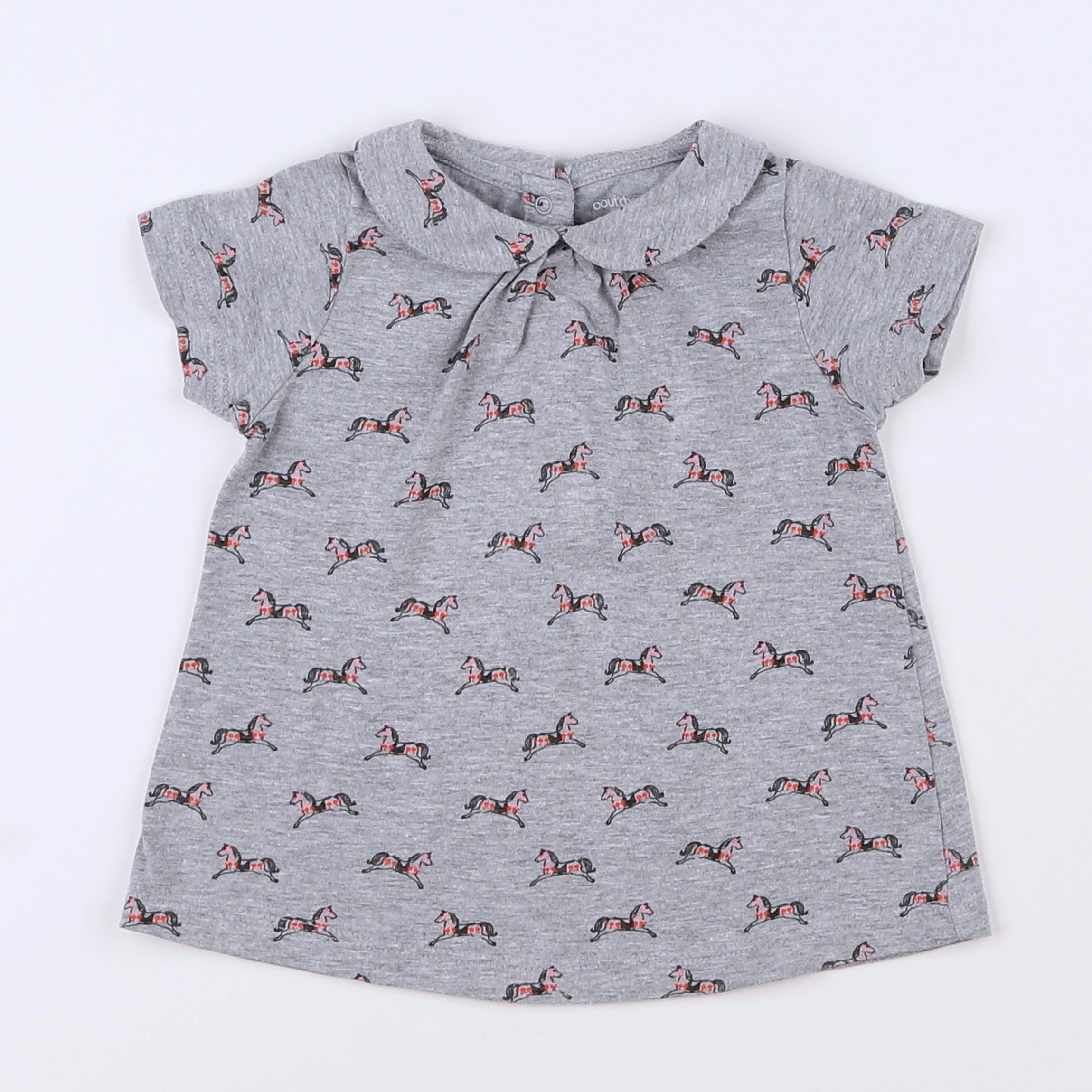 Boutchou - tee-shirt gris - 9 mois