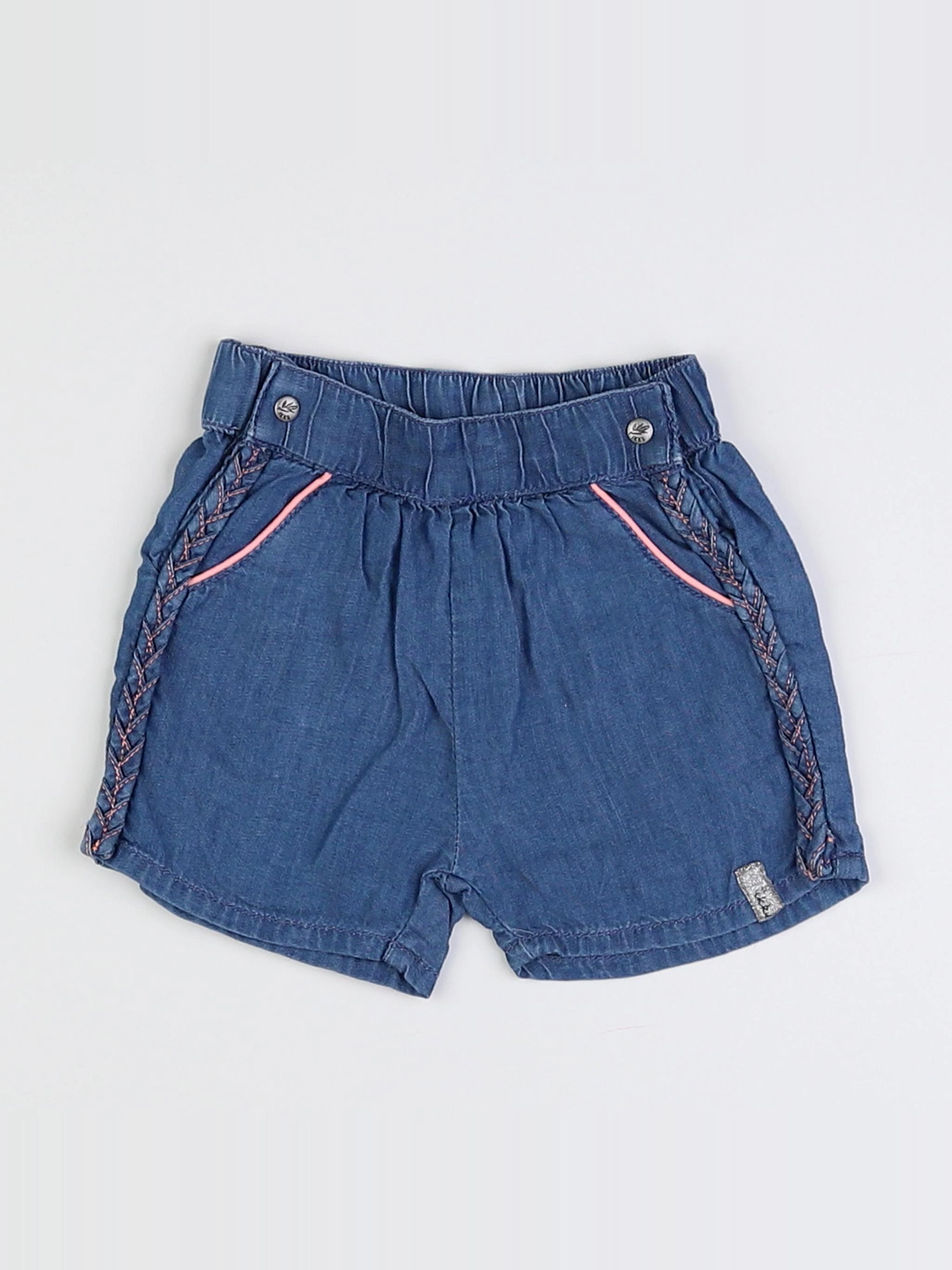 IKKS - short bleu - 3 mois