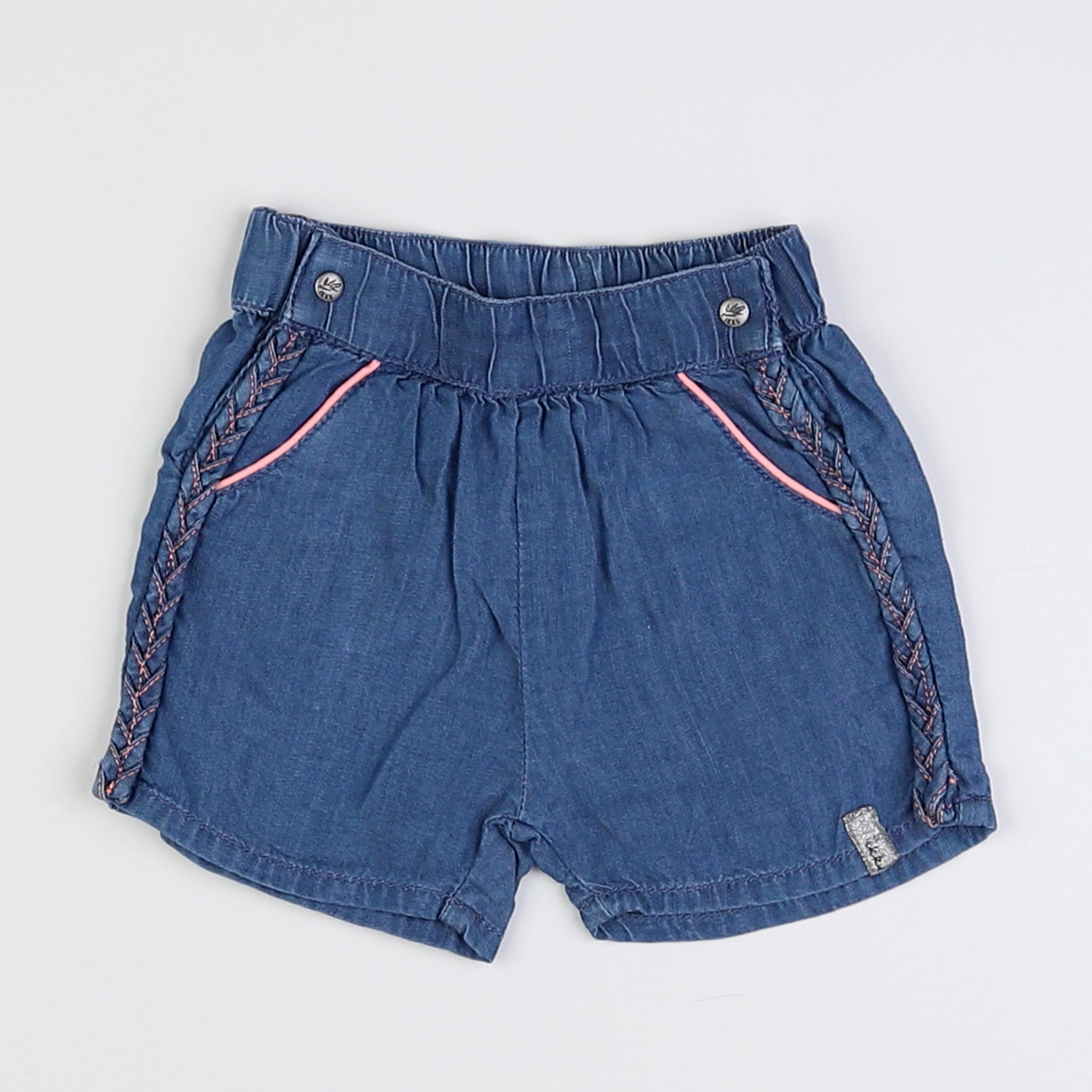 IKKS - short bleu - 3 mois