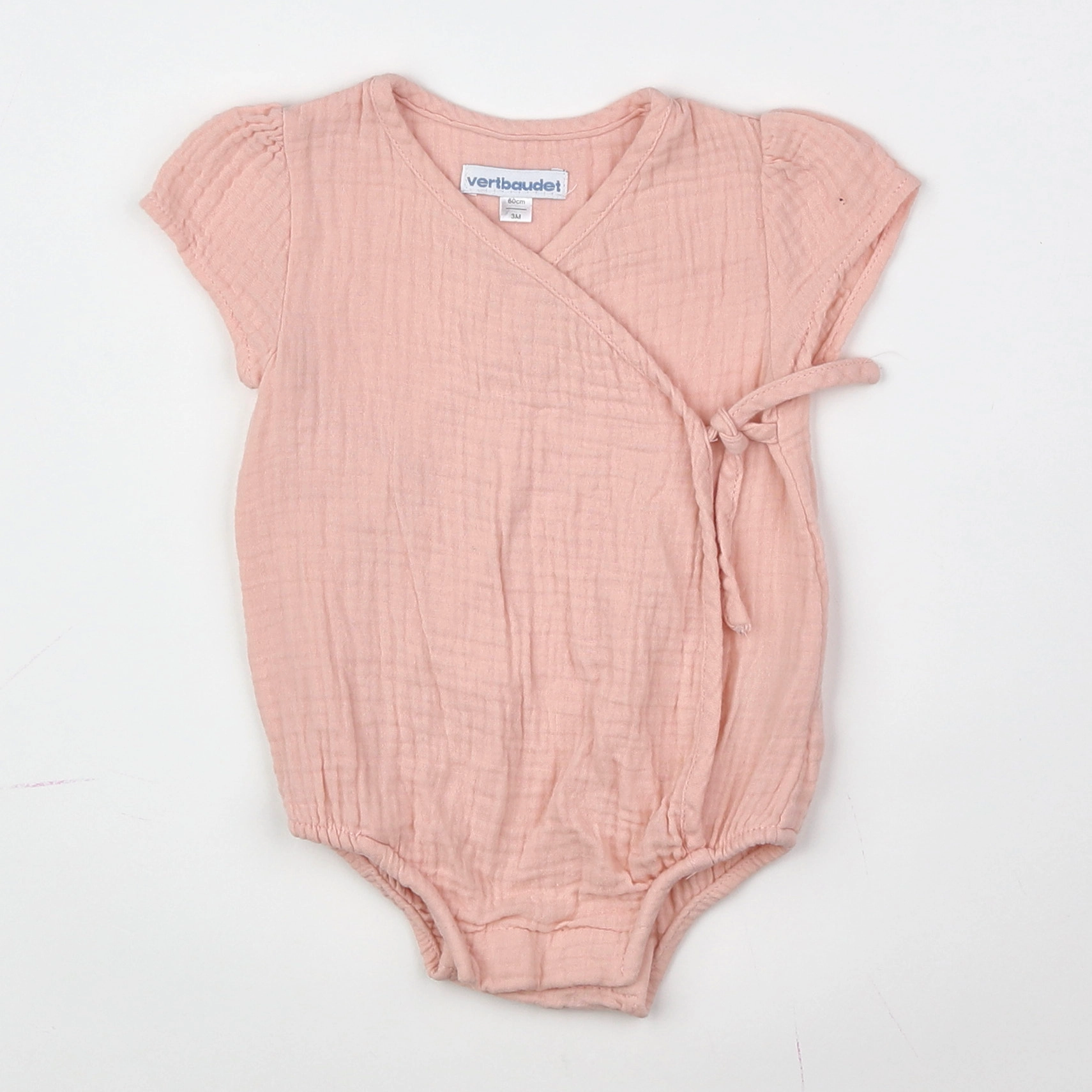 Vertbaudet - combinaison rose - 3 mois