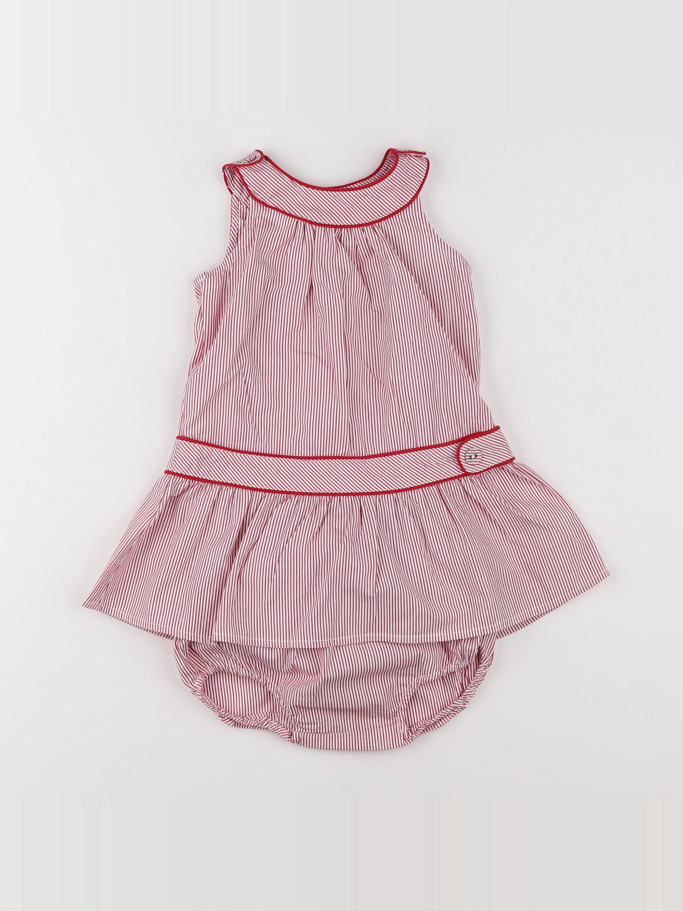 Jacadi - robe rouge - 12 mois