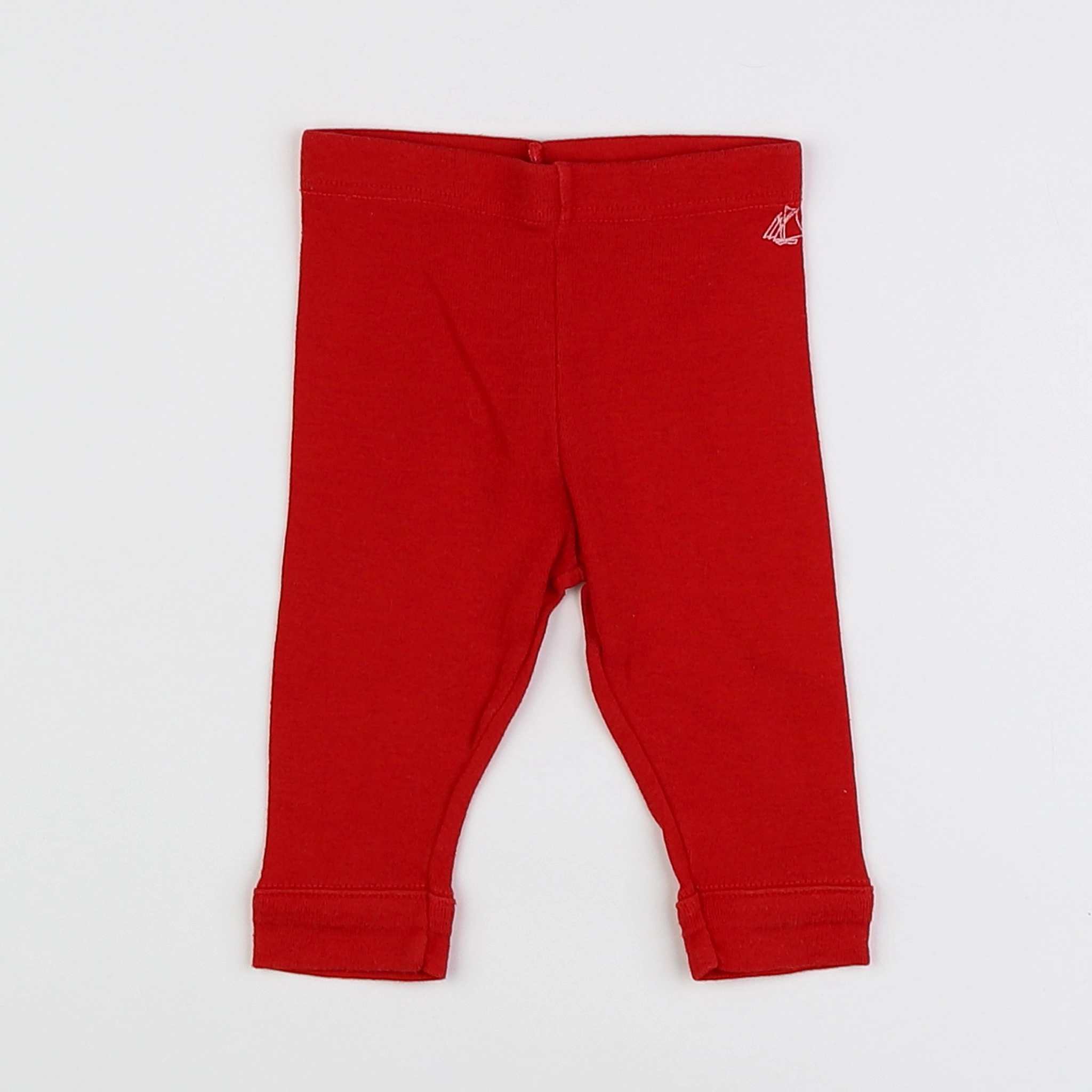 Petit Bateau - legging rouge - 3 mois