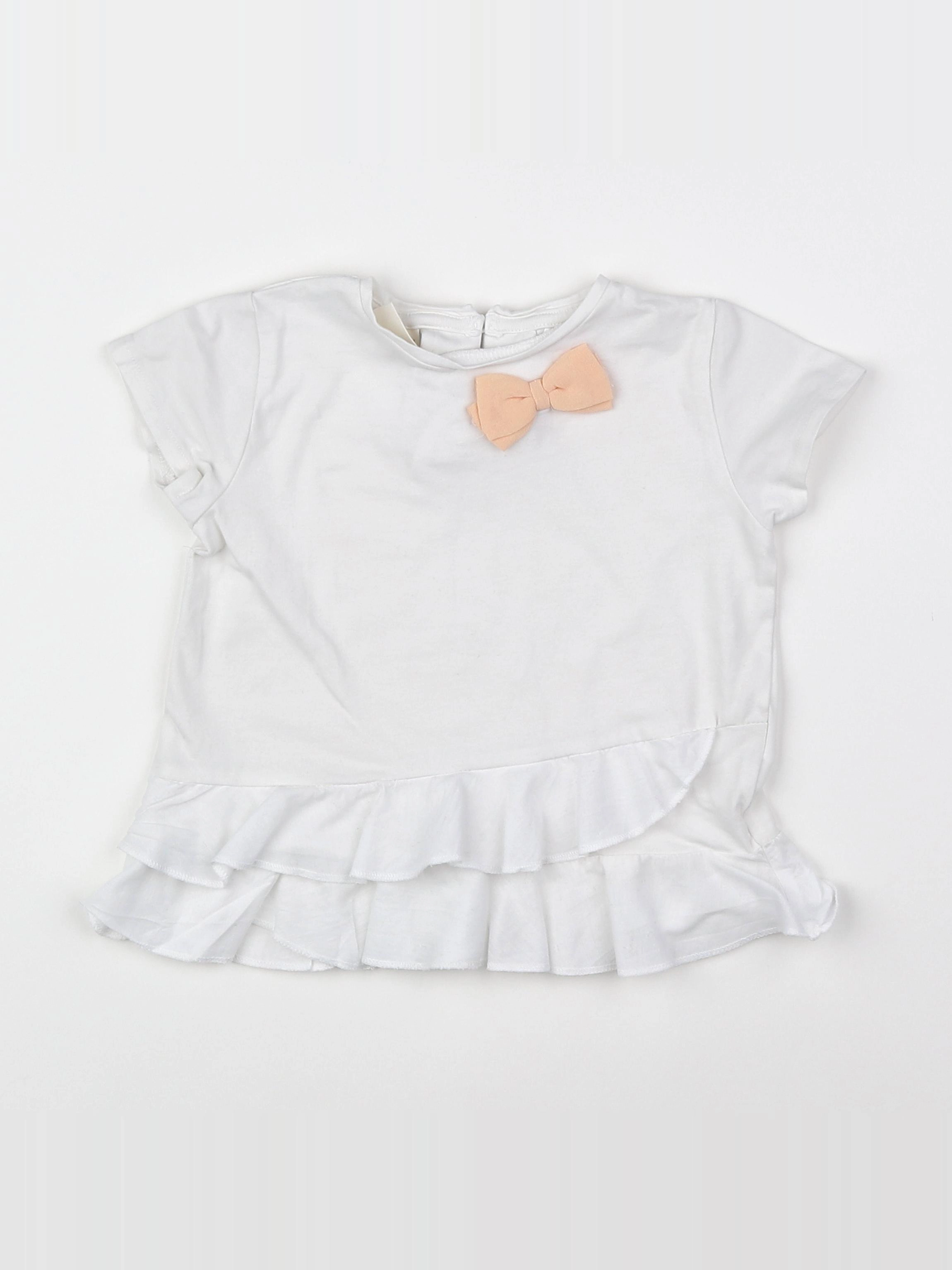 Zara - tee-shirt blanc - 12/18 mois