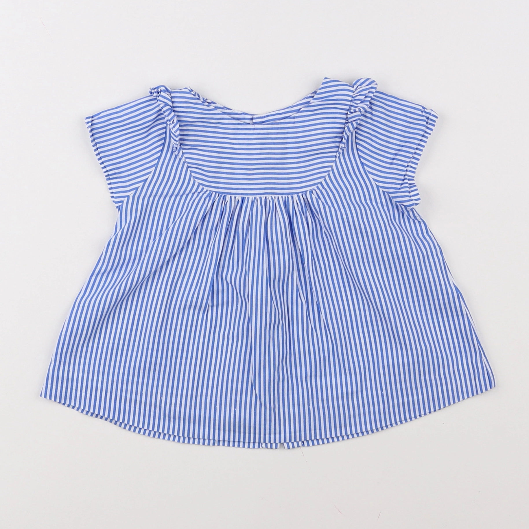 Jacadi - blouse bleu - 12 mois