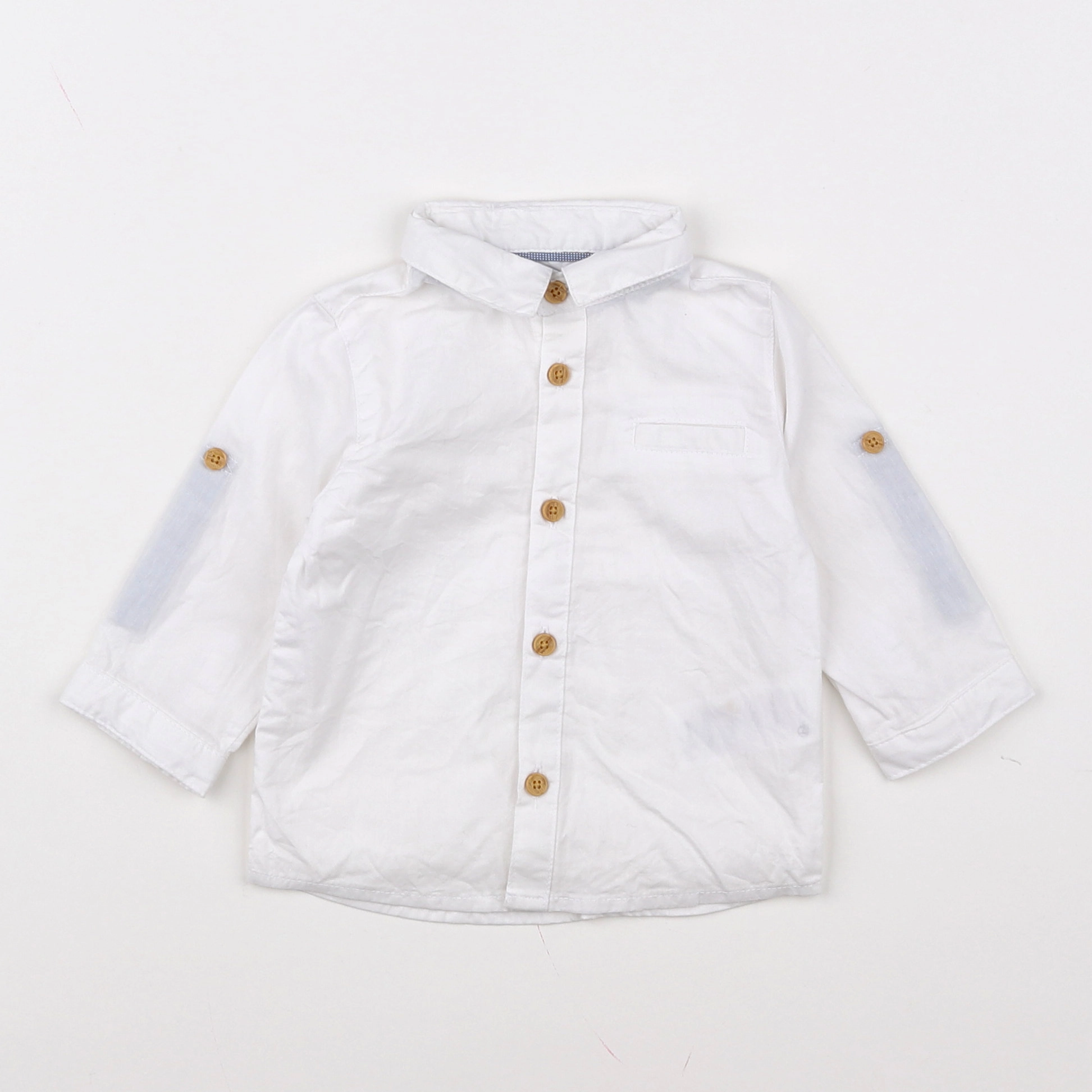 Vertbaudet - chemise blanc - 6 mois