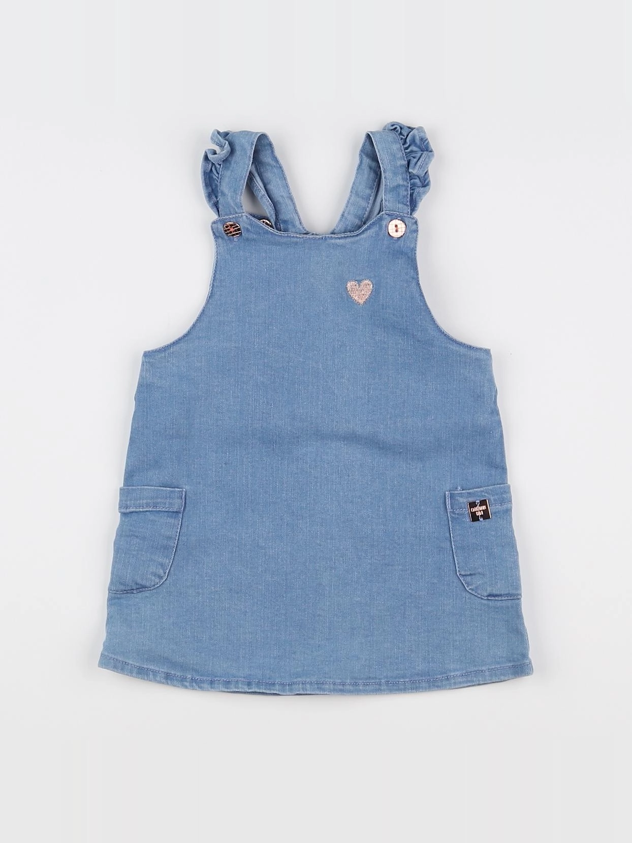 Carrément Beau - robe bleu - 12 mois