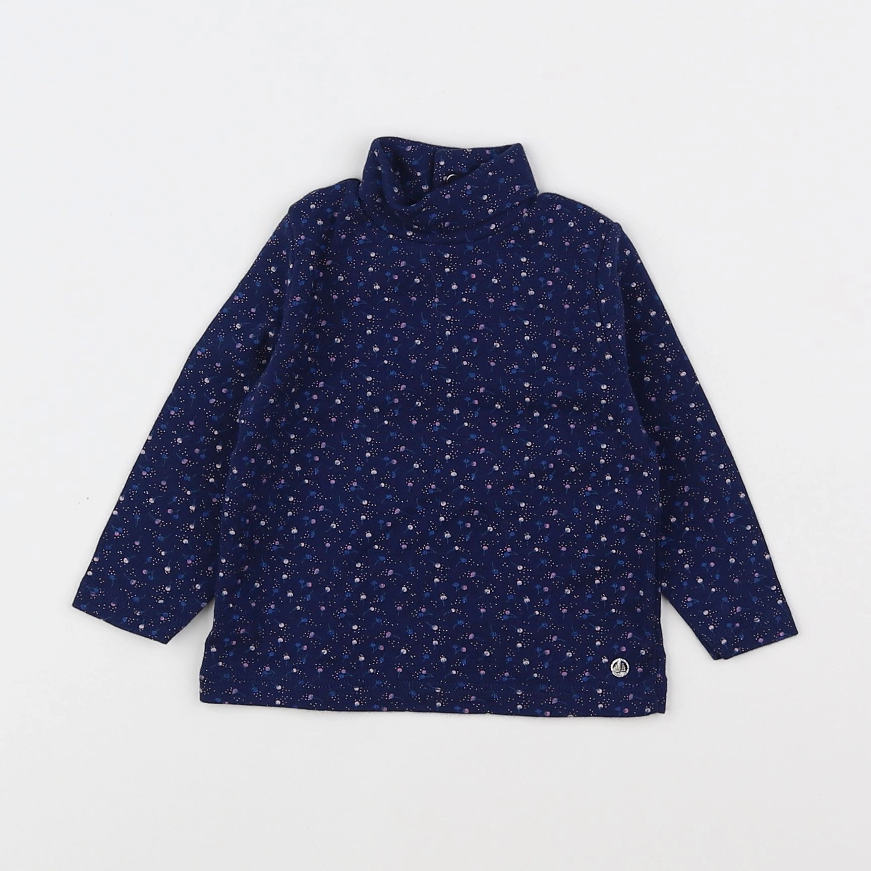 Petit Bateau - sous-pull bleu - 6 mois