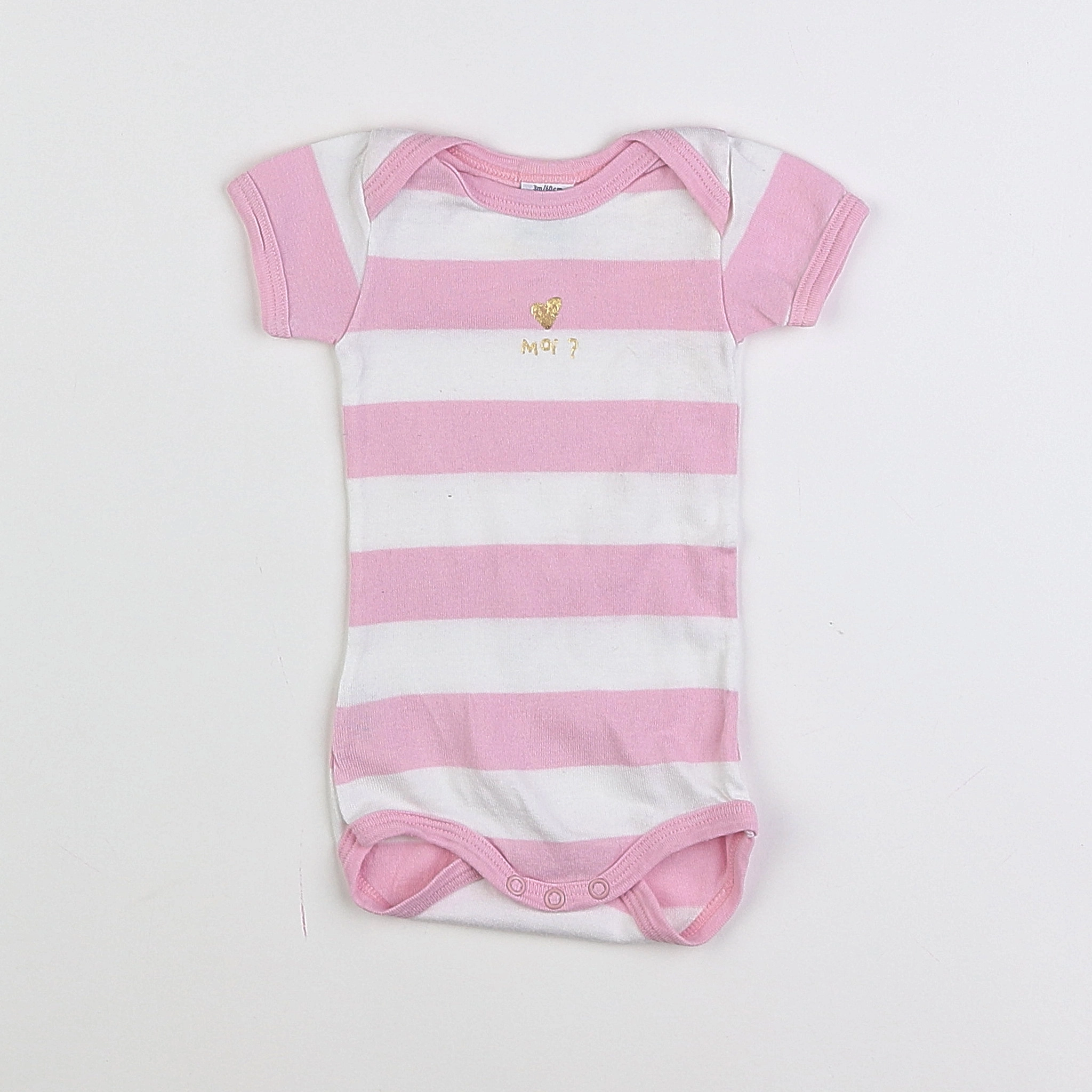 Petit Bateau - body blanc - 3 mois