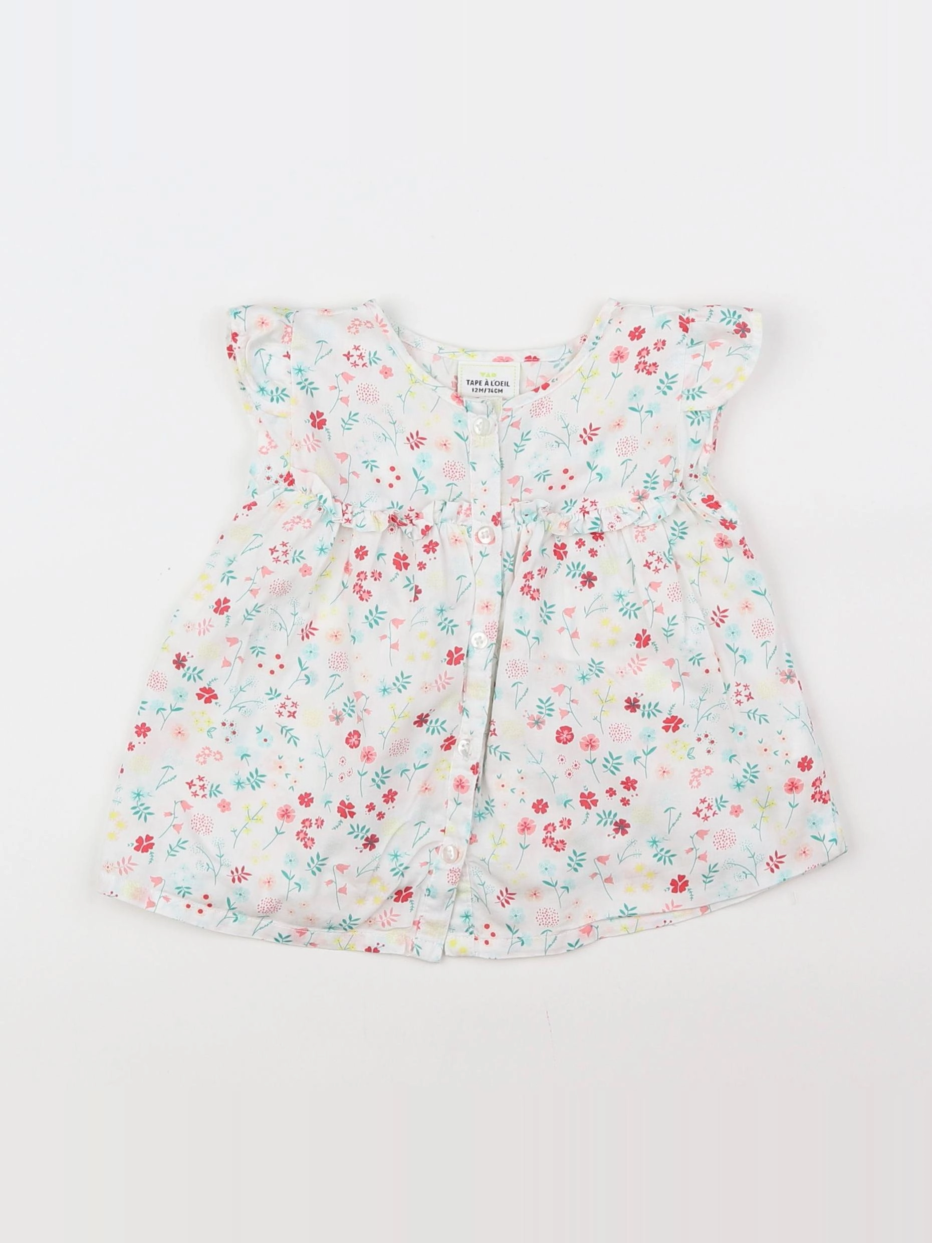 Tape à l'oeil - blouse multicolore - 12 mois