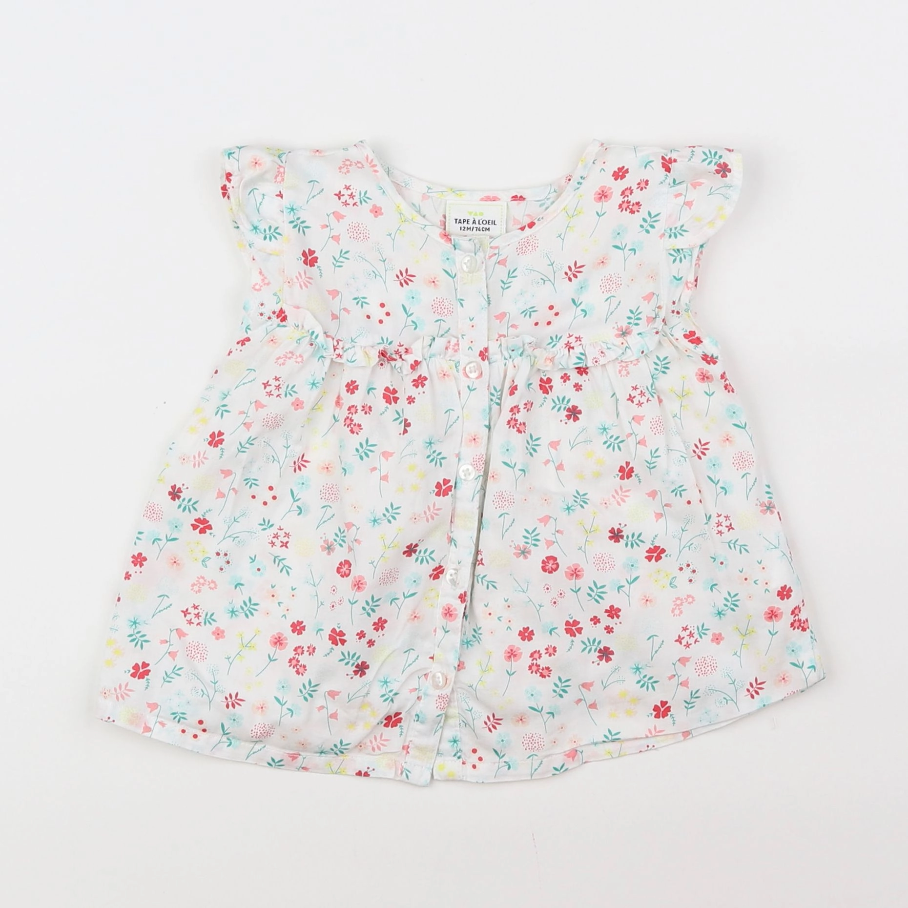 Tape à l'oeil - blouse multicolore - 12 mois
