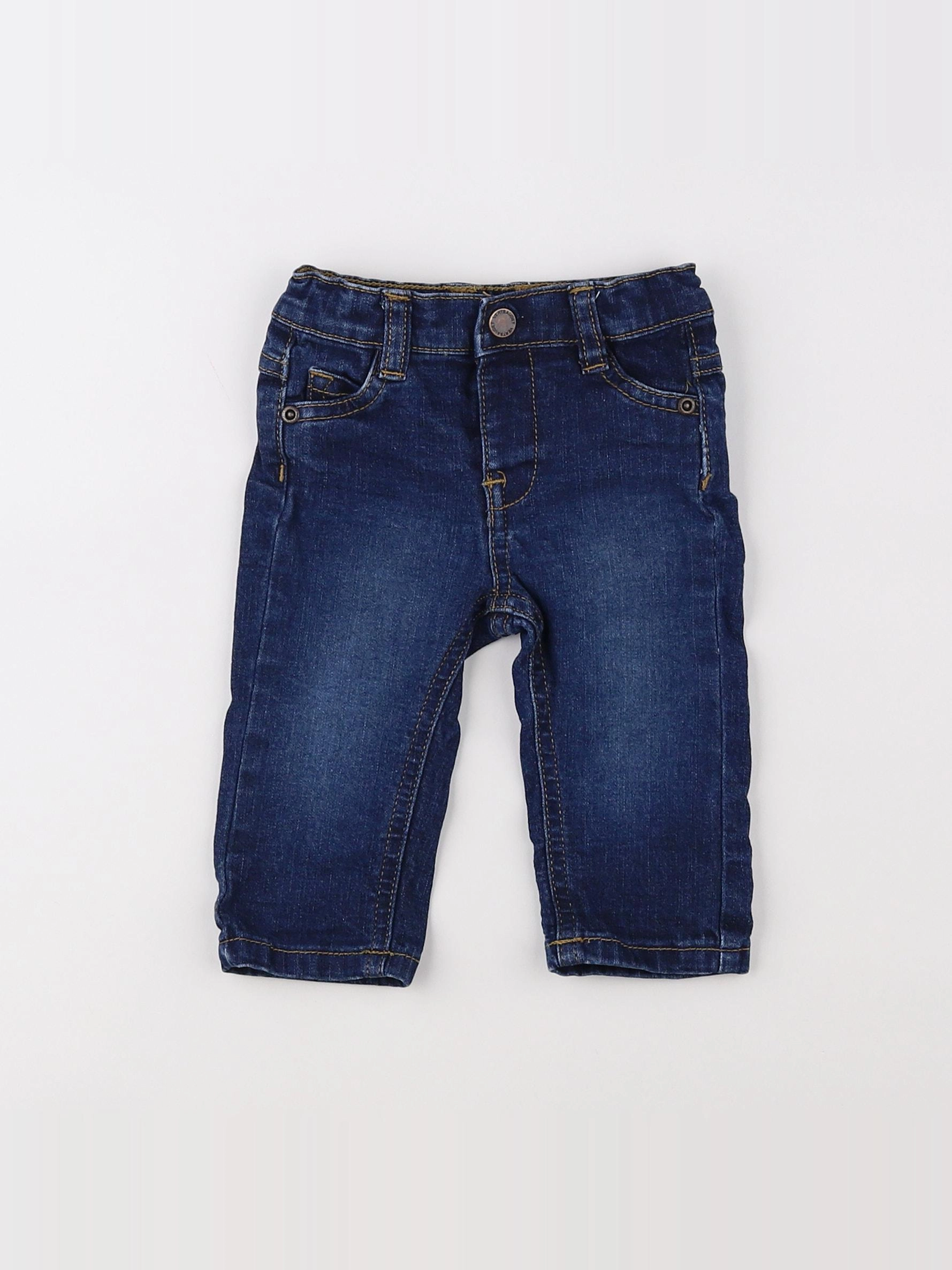 Vertbaudet - jean bleu - 3 mois