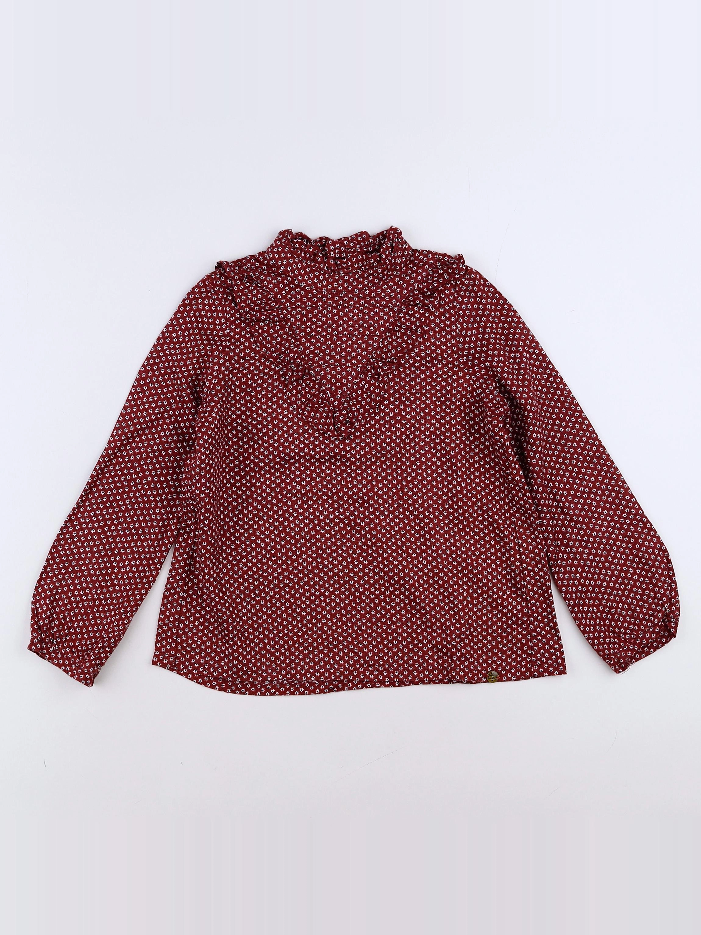 IKKS - blouse rouge - 6 ans