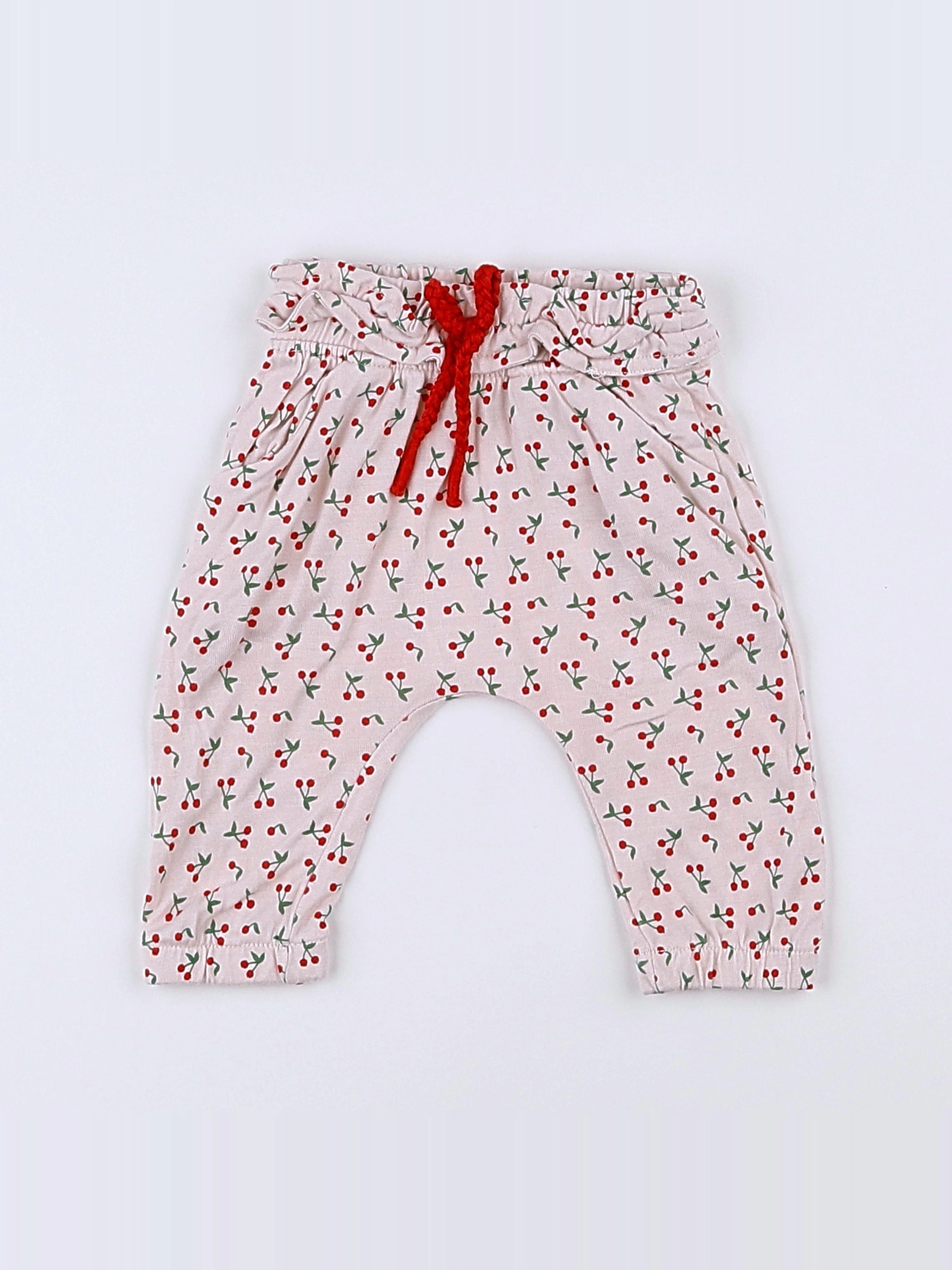 Vertbaudet - pantalon rose - 3 mois