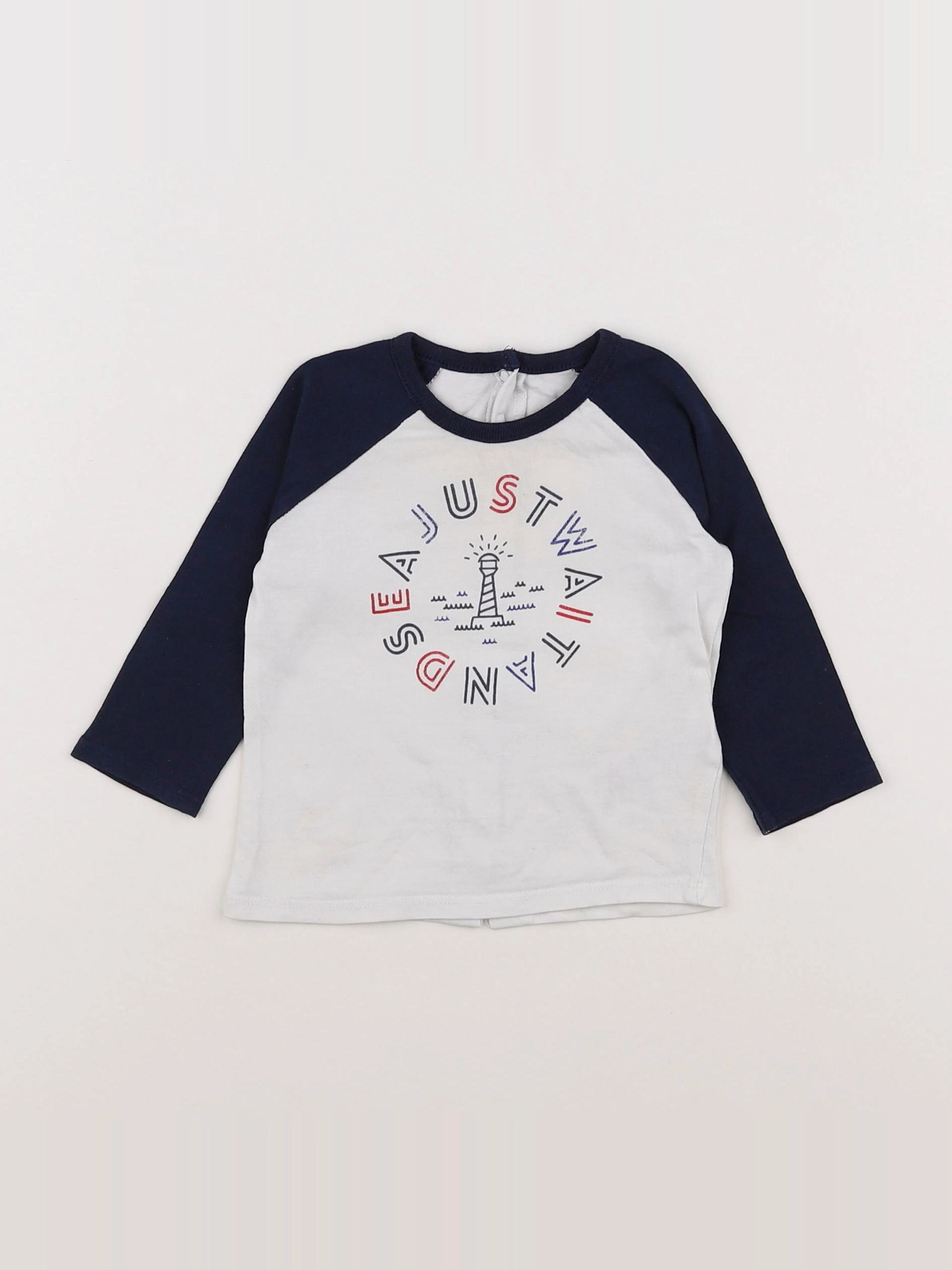 Vertbaudet - tee-shirt blanc - 3/6 mois