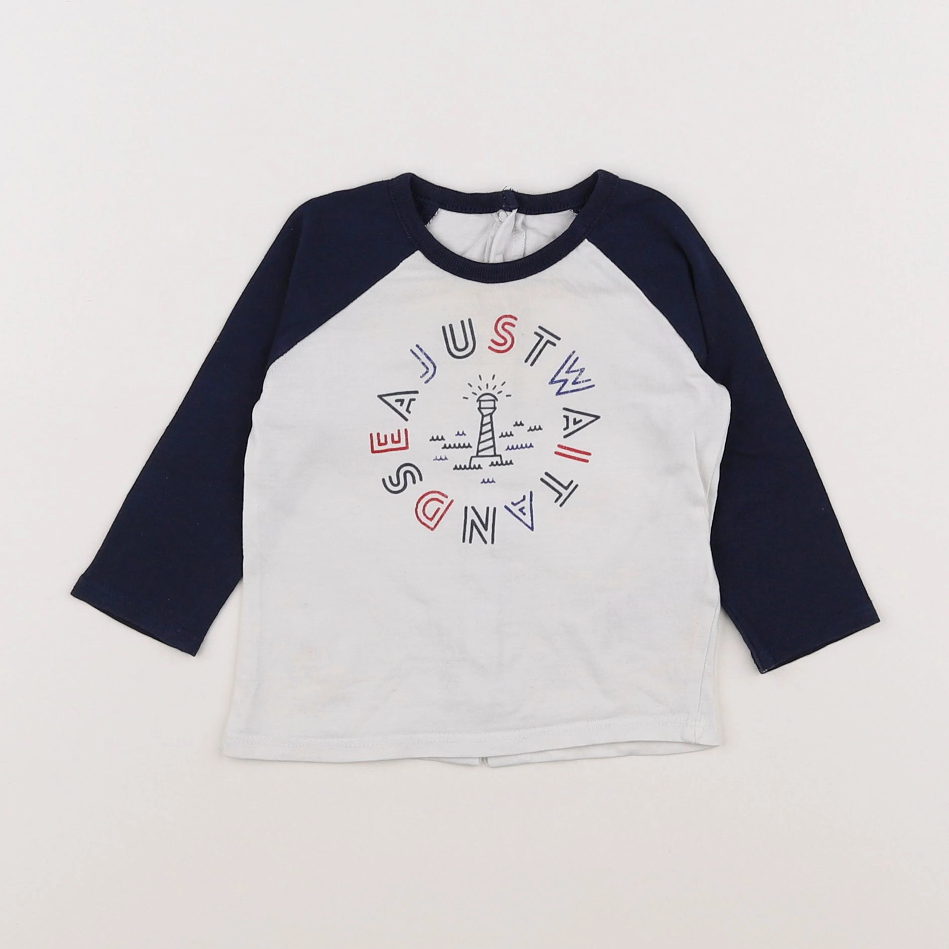 Vertbaudet - tee-shirt blanc - 3/6 mois