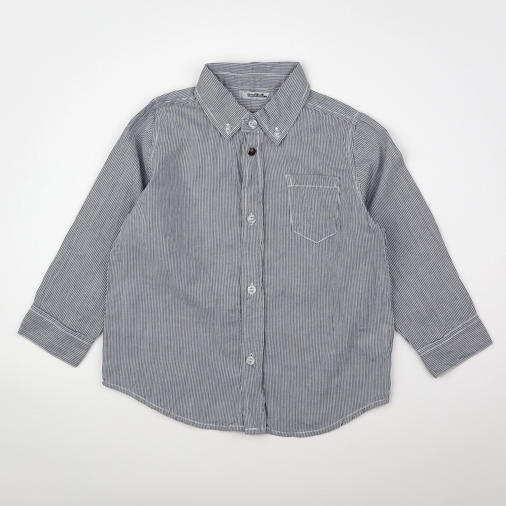Tape à l'oeil - chemise bleu - 4 ans
