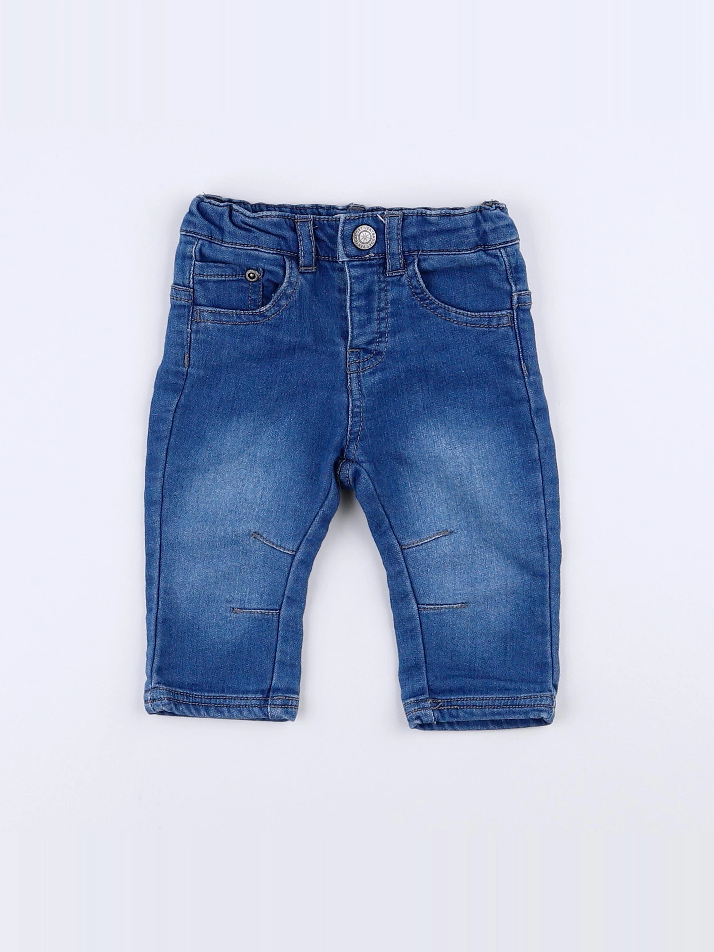 Vertbaudet - jean bleu - 3 mois
