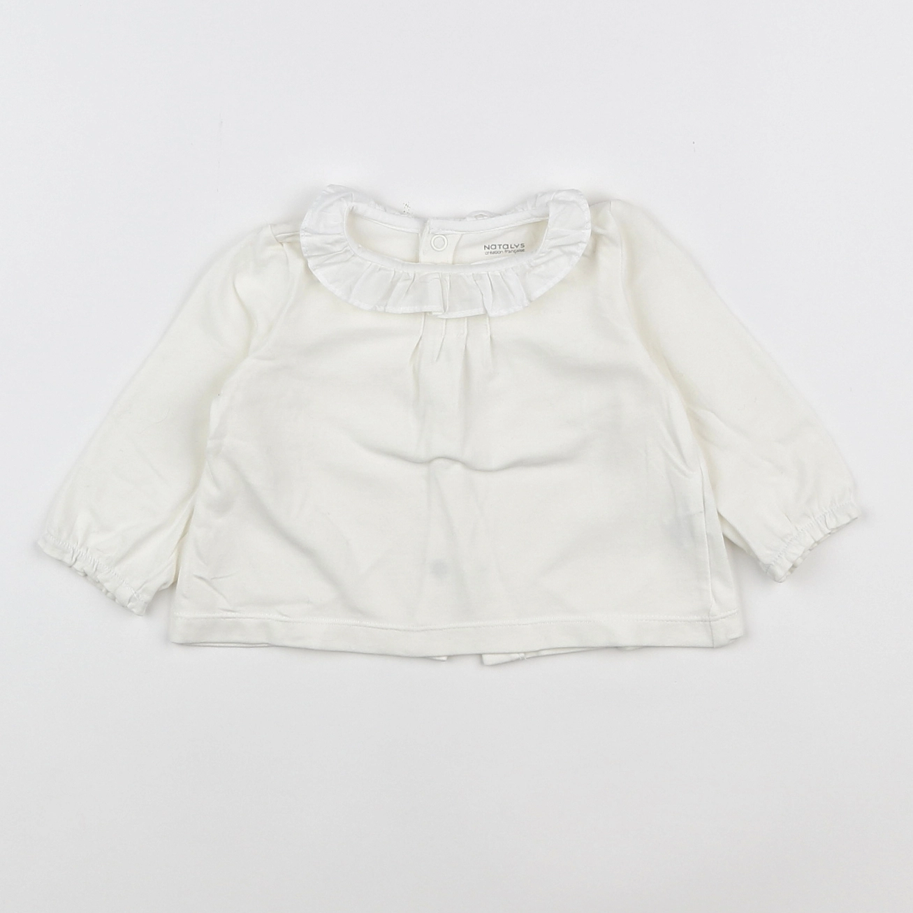 Natalys - blouse blanc - 6 mois