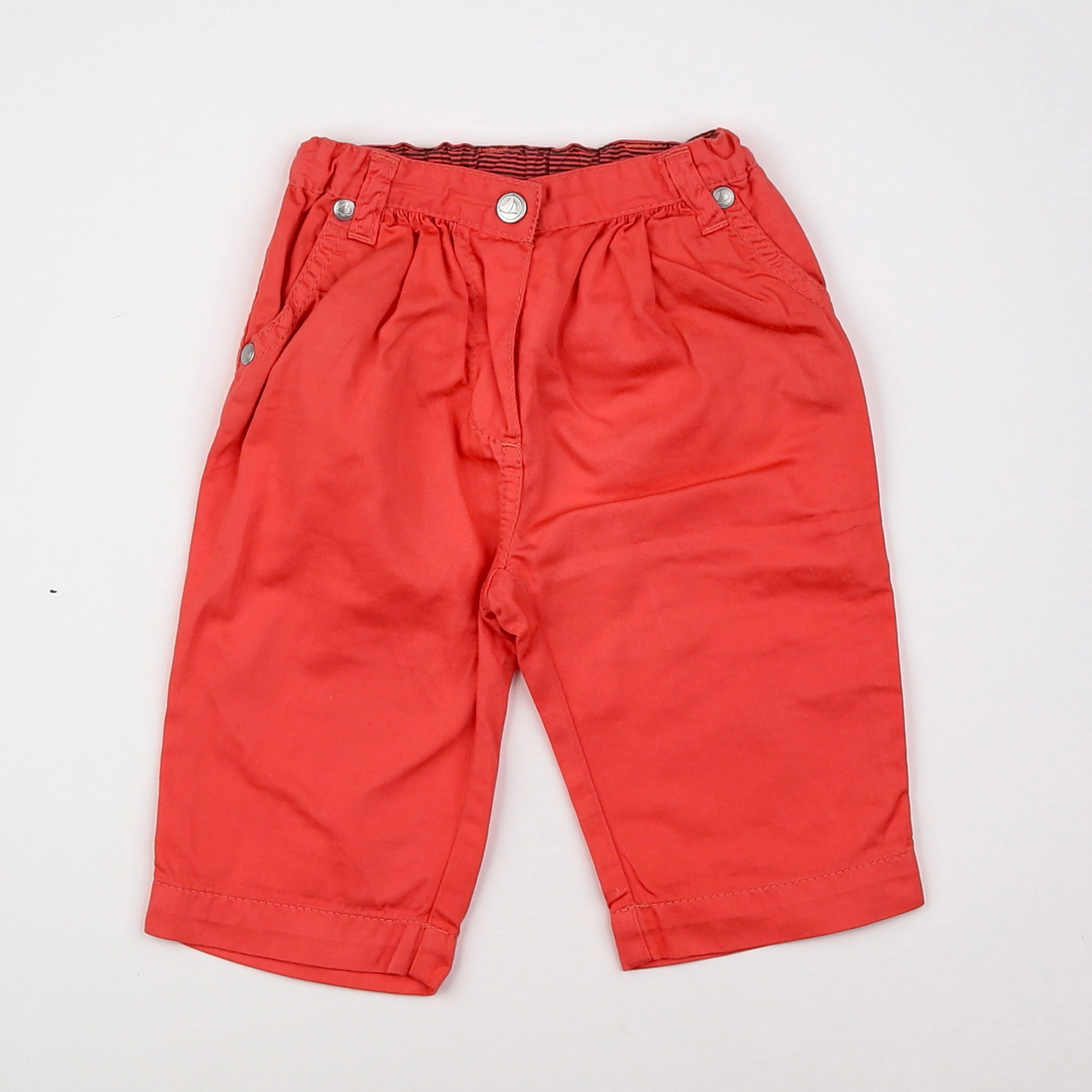 Petit Bateau - pantalon rouge - 3 mois
