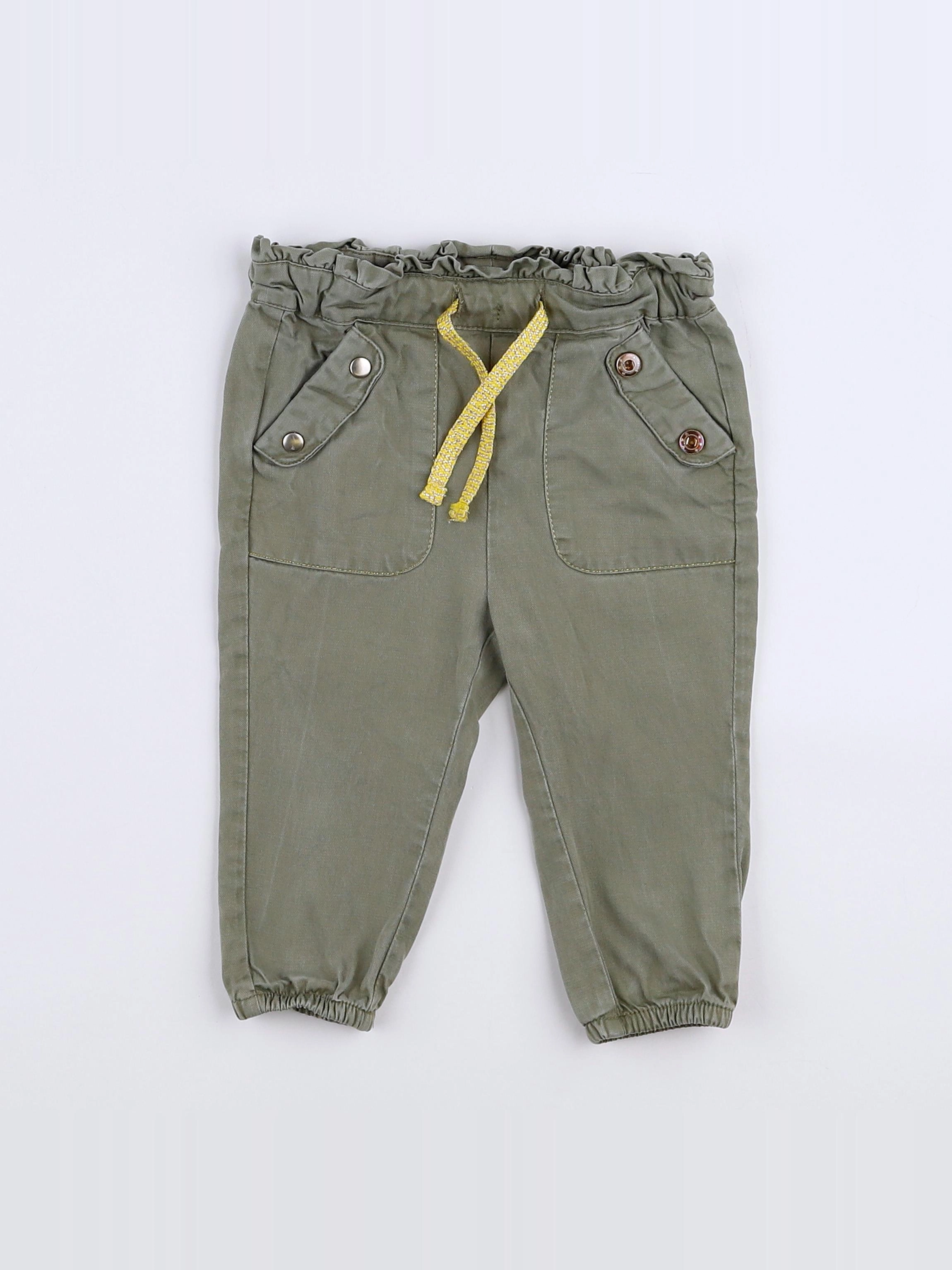 Tape à l'oeil - pantalon vert - 9 mois