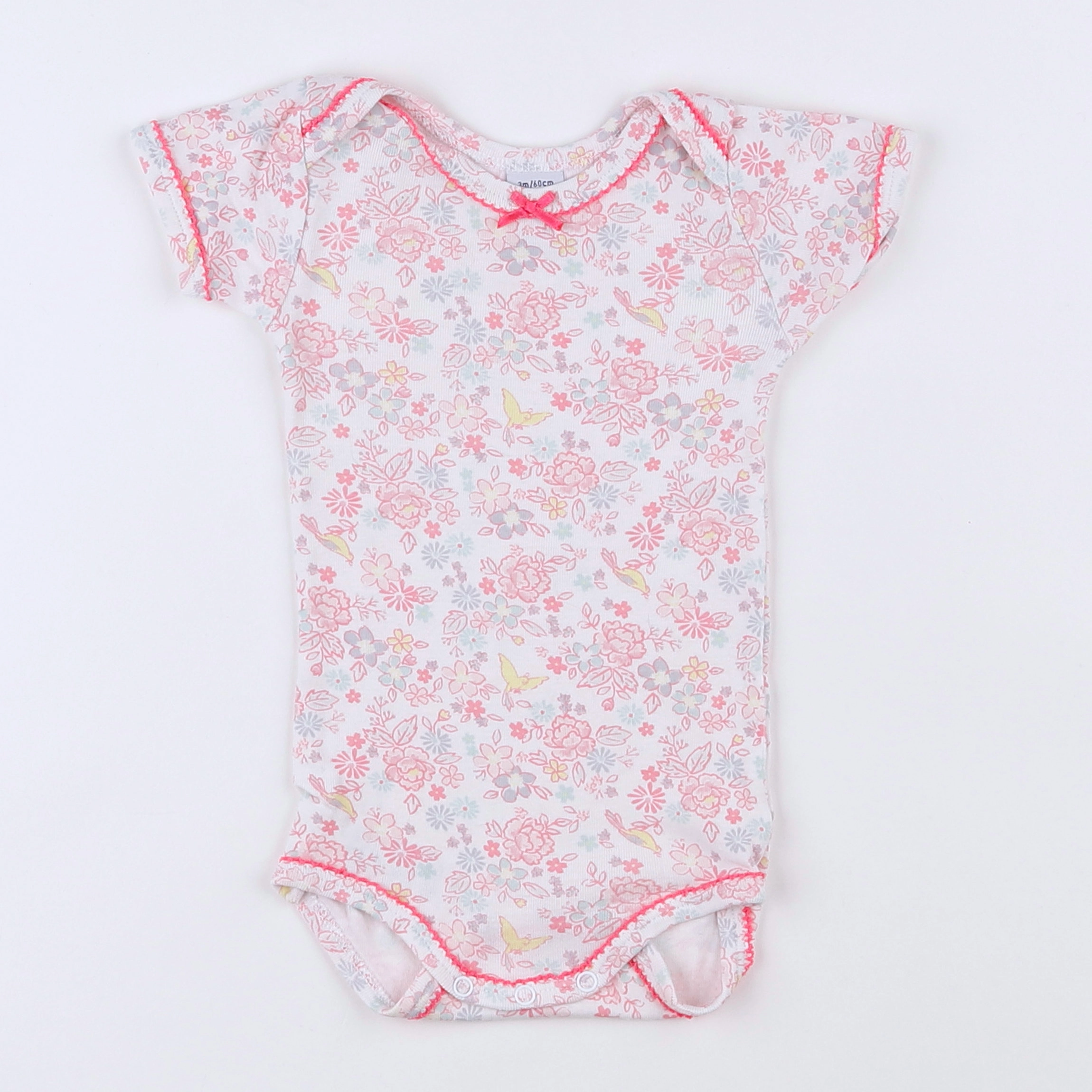 Petit Bateau - body multicolore - 3 mois
