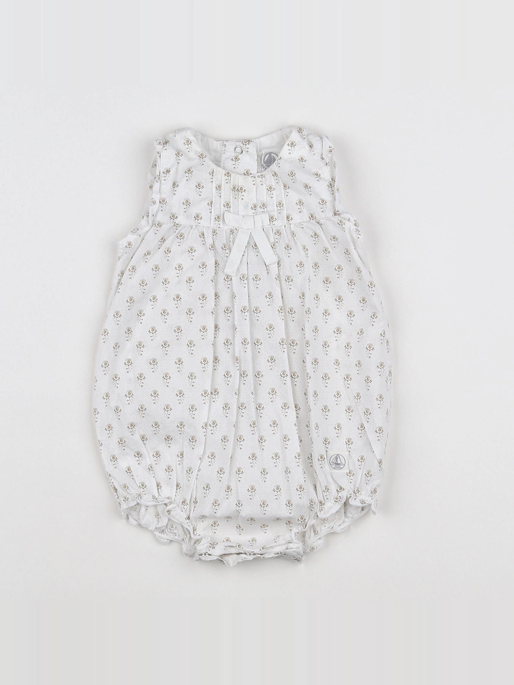 Petit Bateau - combinaison blanc - 3 mois