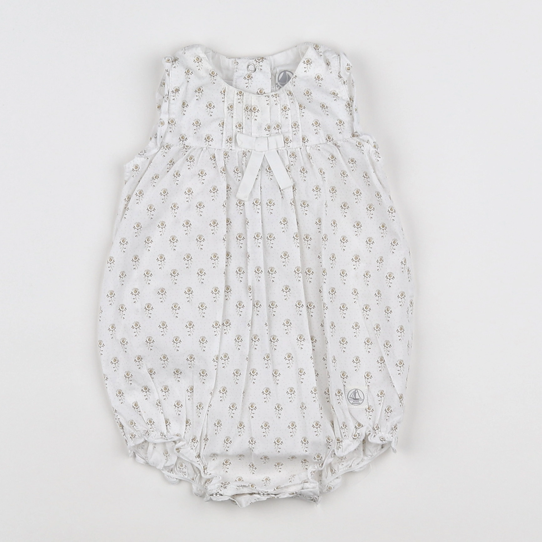 Petit Bateau - combinaison blanc - 3 mois