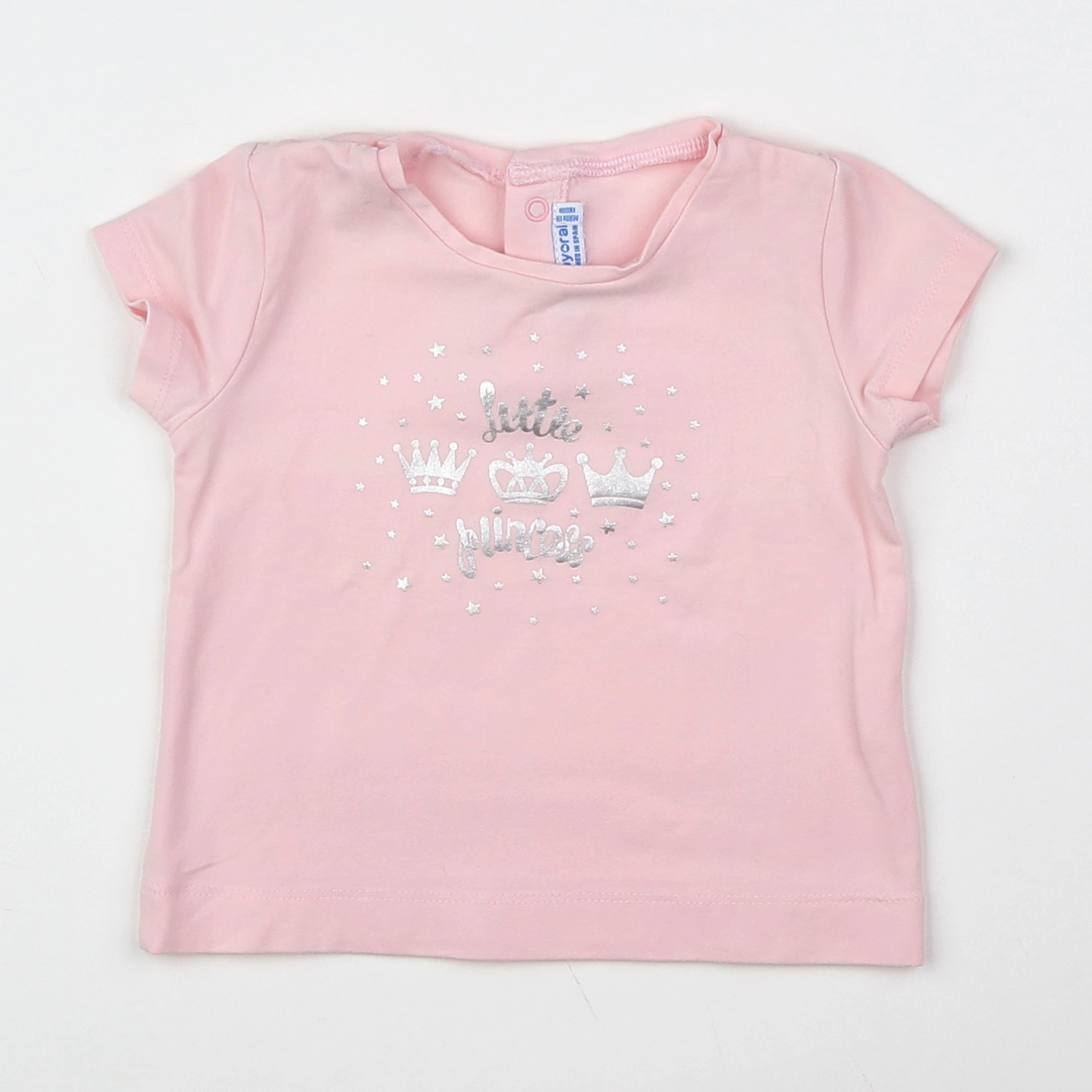 Mayoral - tee-shirt rose - 12 mois