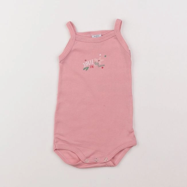 Petit Bateau - body rose - 3 mois