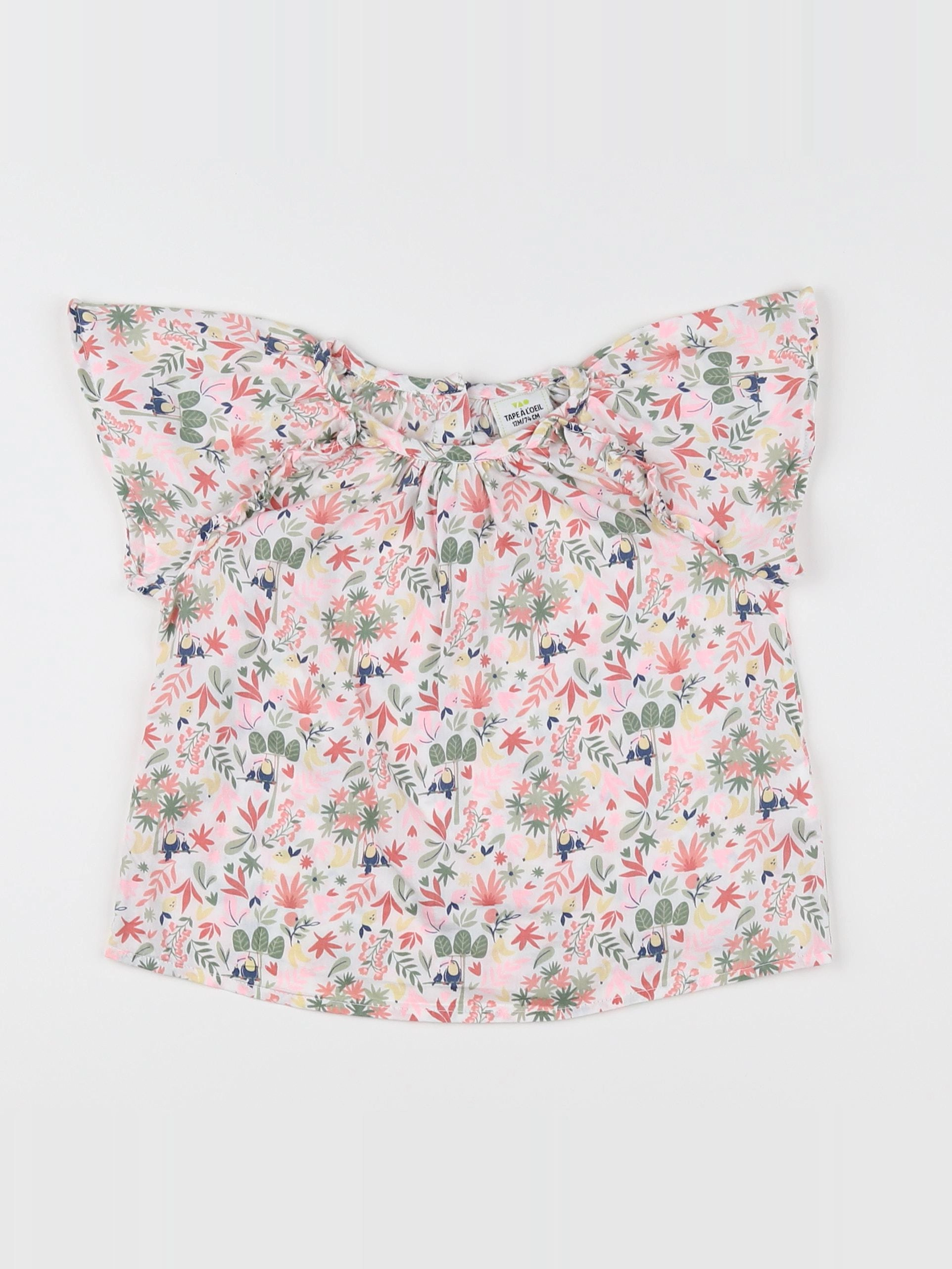Tape à l'oeil - blouse multicolore - 12 mois