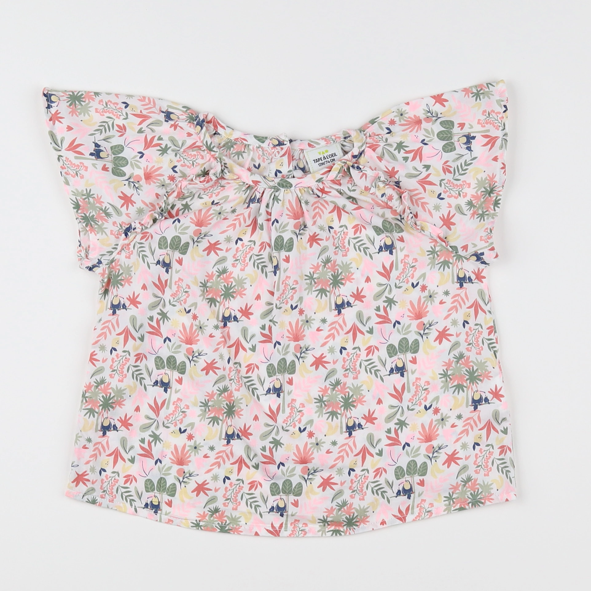 Tape à l'oeil - blouse multicolore - 12 mois