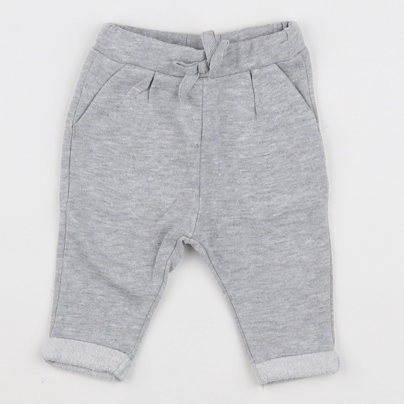 Vertbaudet - jogging gris, argent - 3 mois
