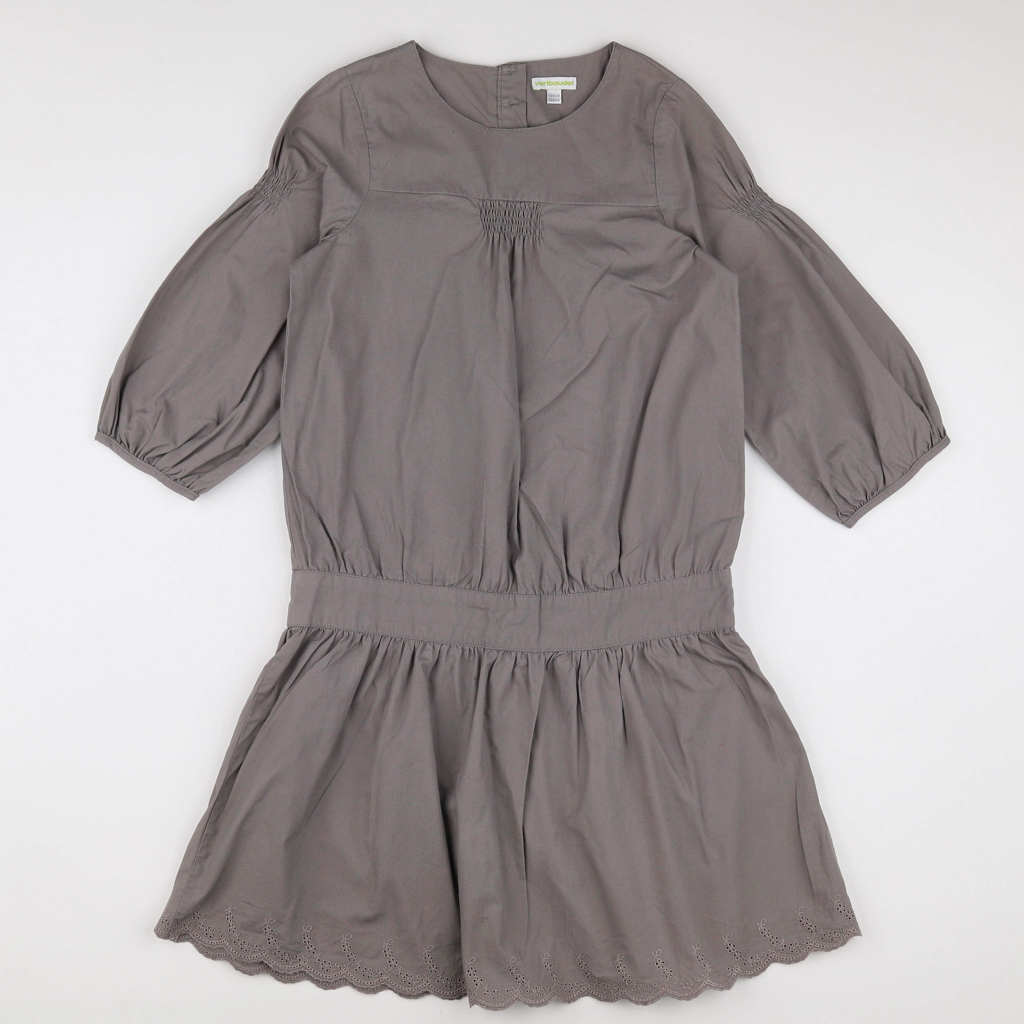 Vertbaudet - robe gris - 12 ans