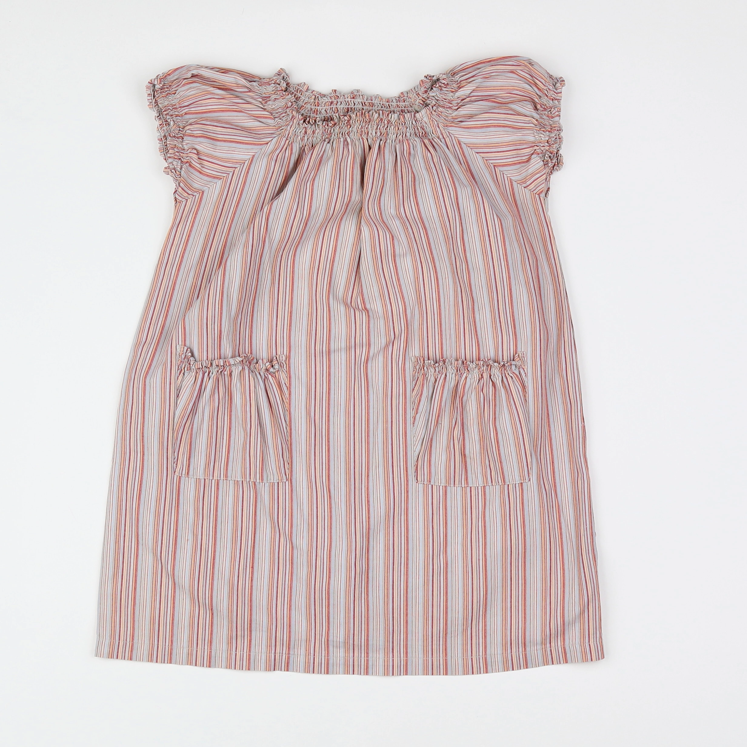 Petit Bateau - robe multicolore - 2 ans