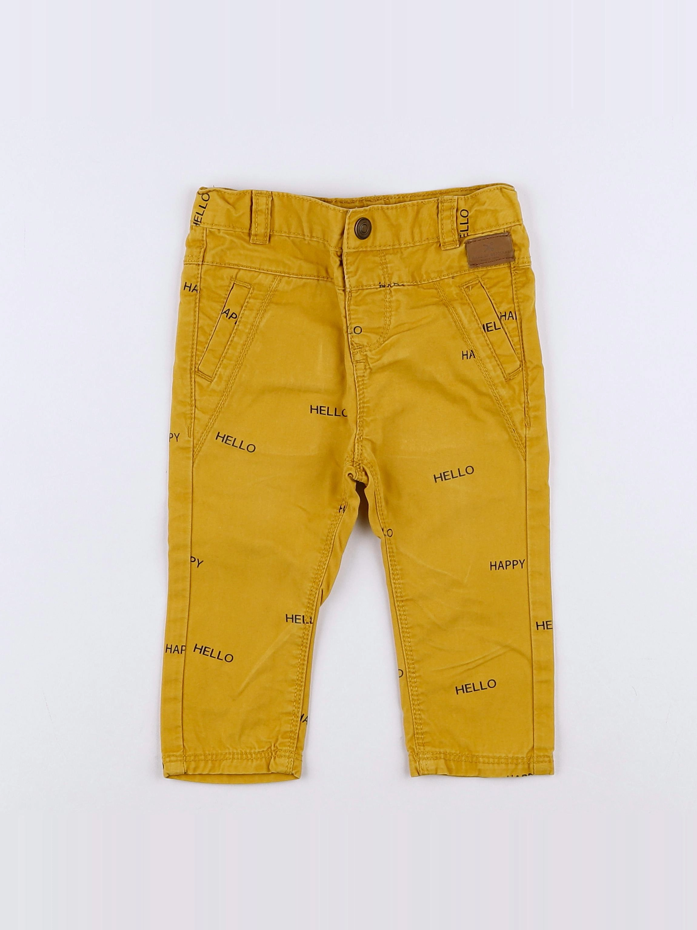 Tape à l'oeil - pantalon jaune - 12 mois