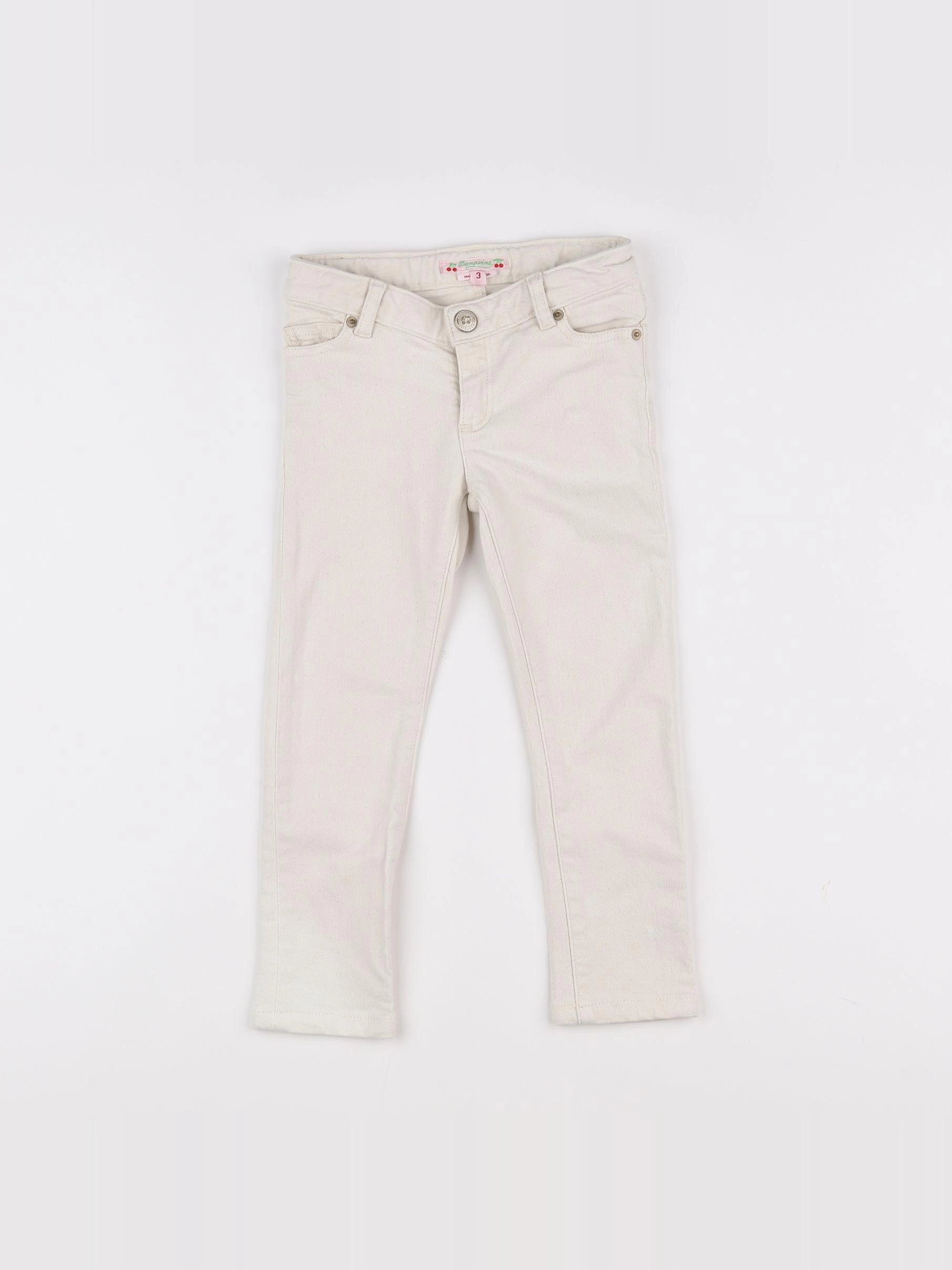 Bonpoint - jean blanc - 3 ans