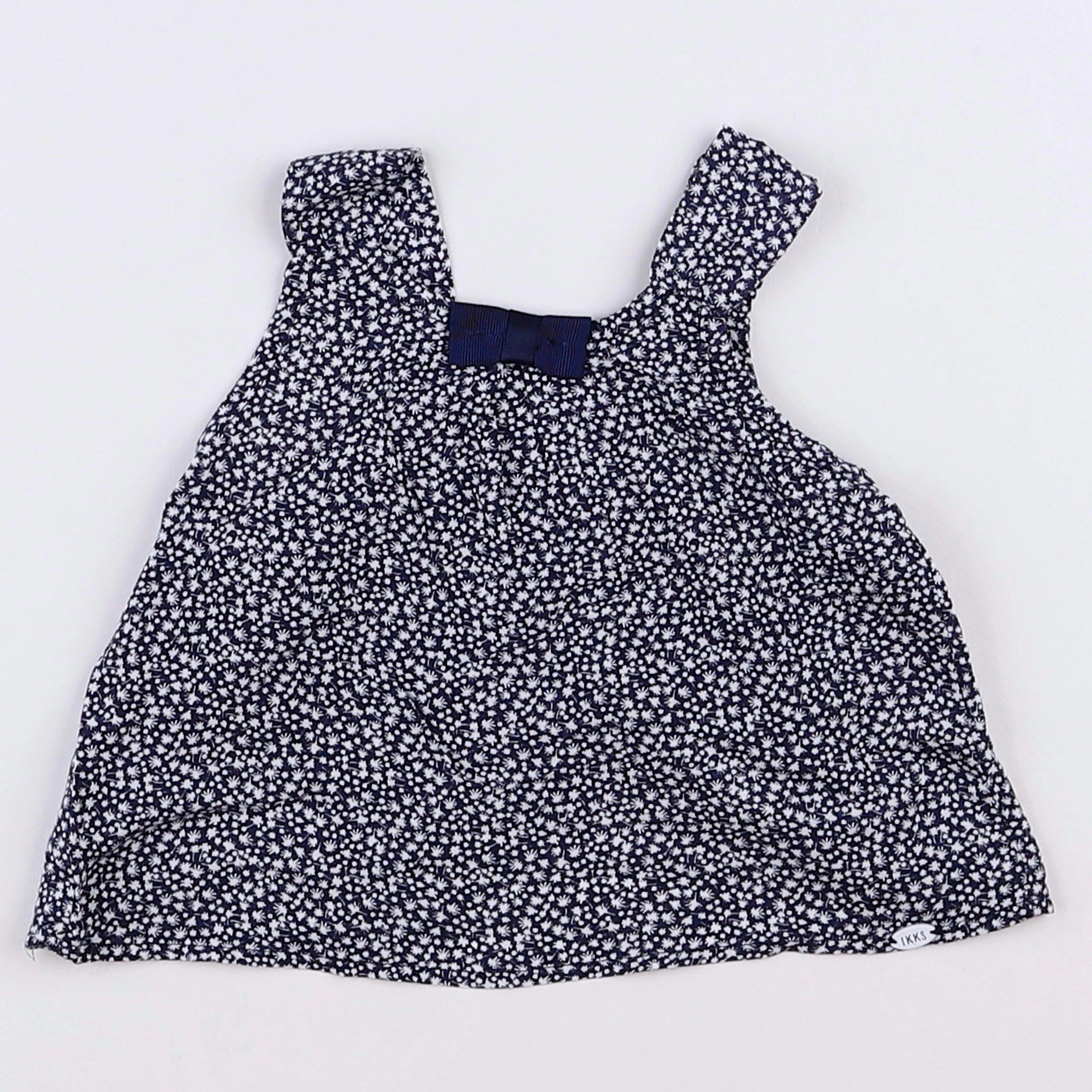 IKKS - blouse bleu, blanc - 6 mois