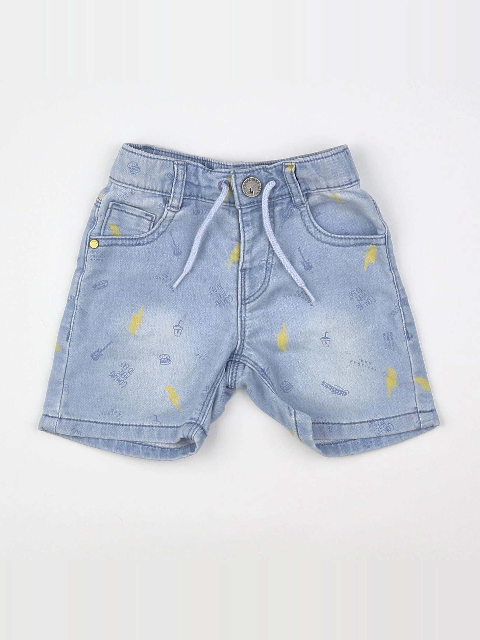 IKKS - short bleu - 12 mois
