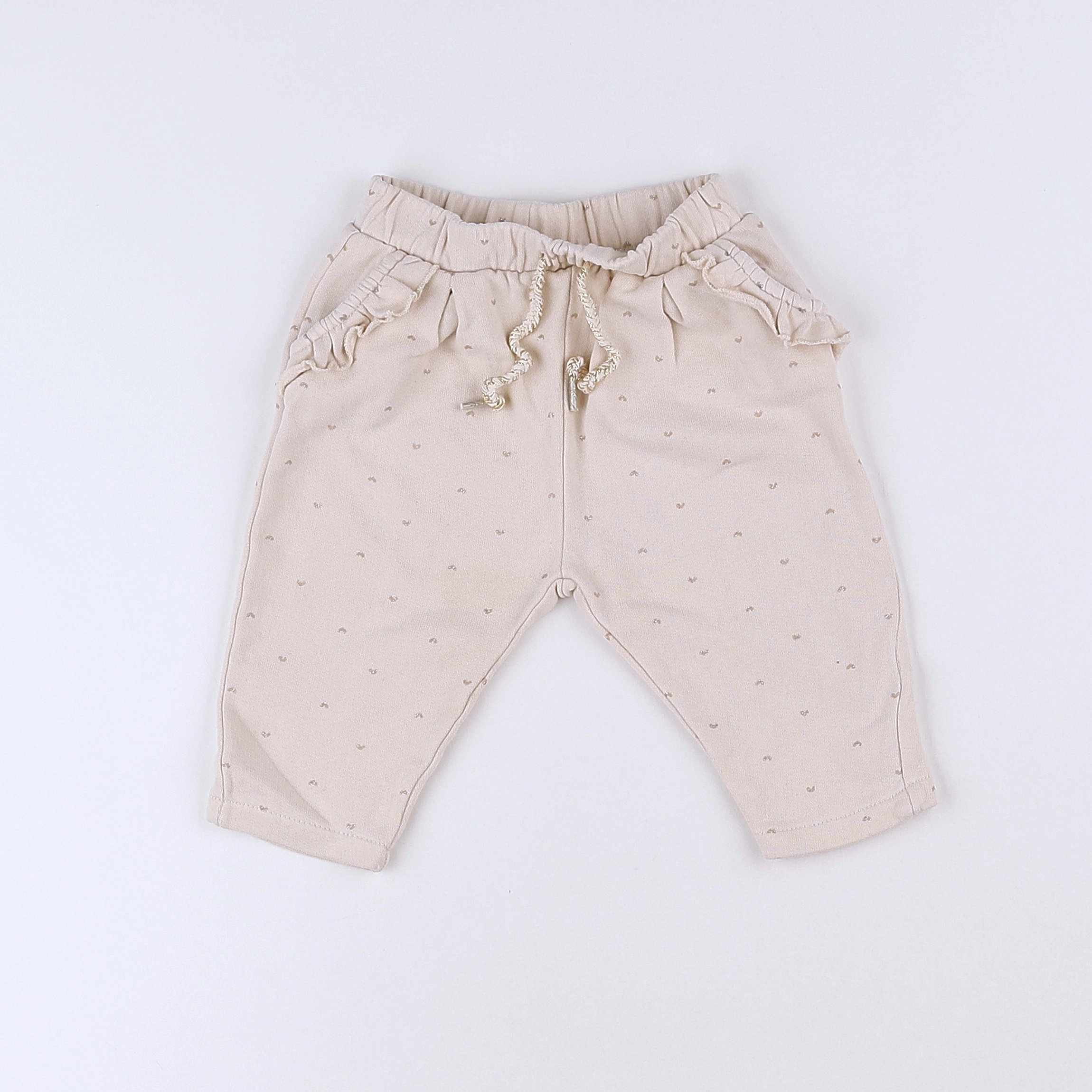 Vertbaudet - jogging beige - 3 mois