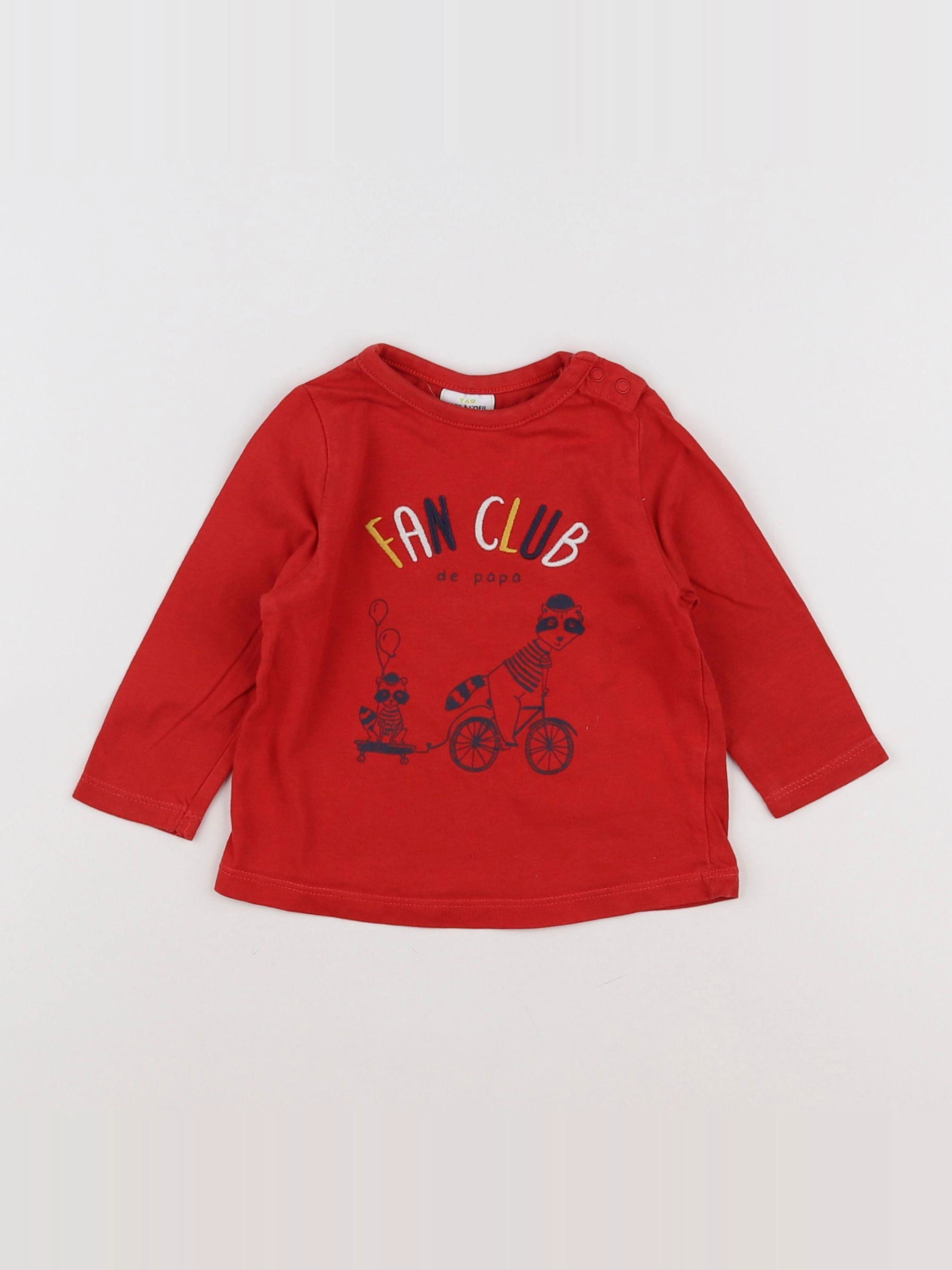 Tape à l'oeil - tee-shirt rouge - 6 mois