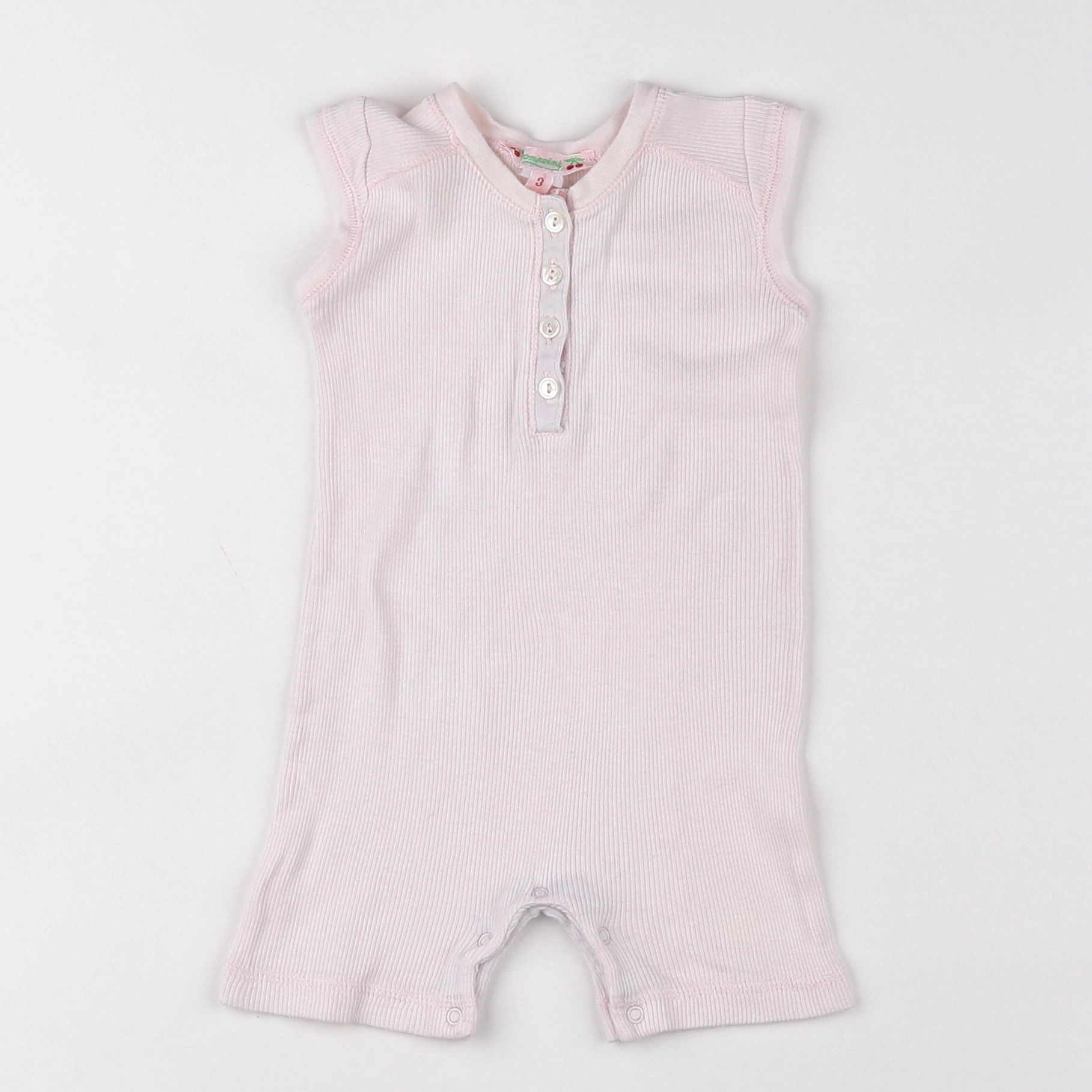 Bonpoint - pyjama coton rose - 3 mois