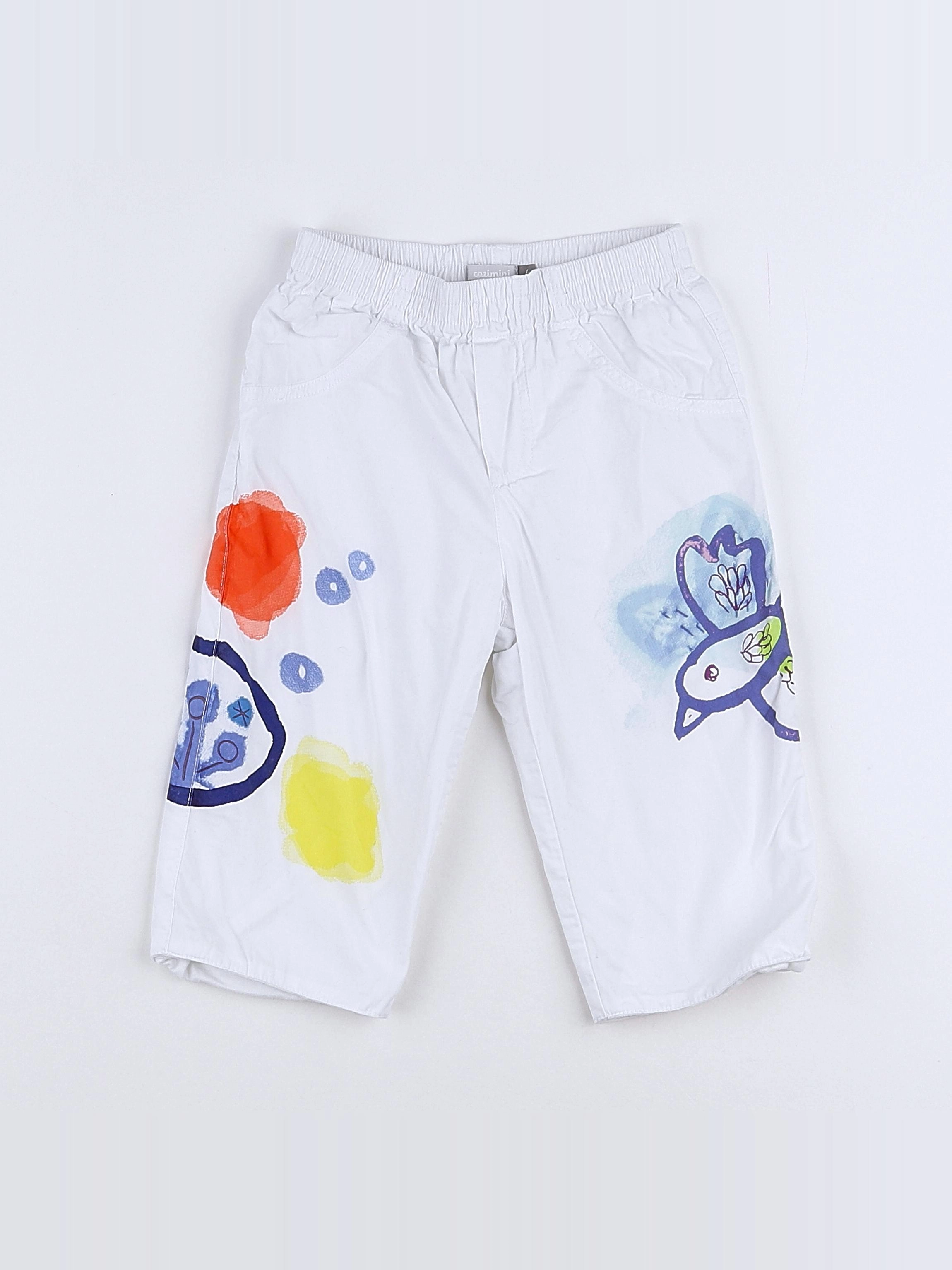 Catimini - pantalon blanc - 6 mois