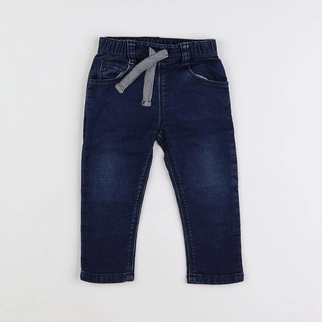 Petit Bateau - jean bleu - 12 mois