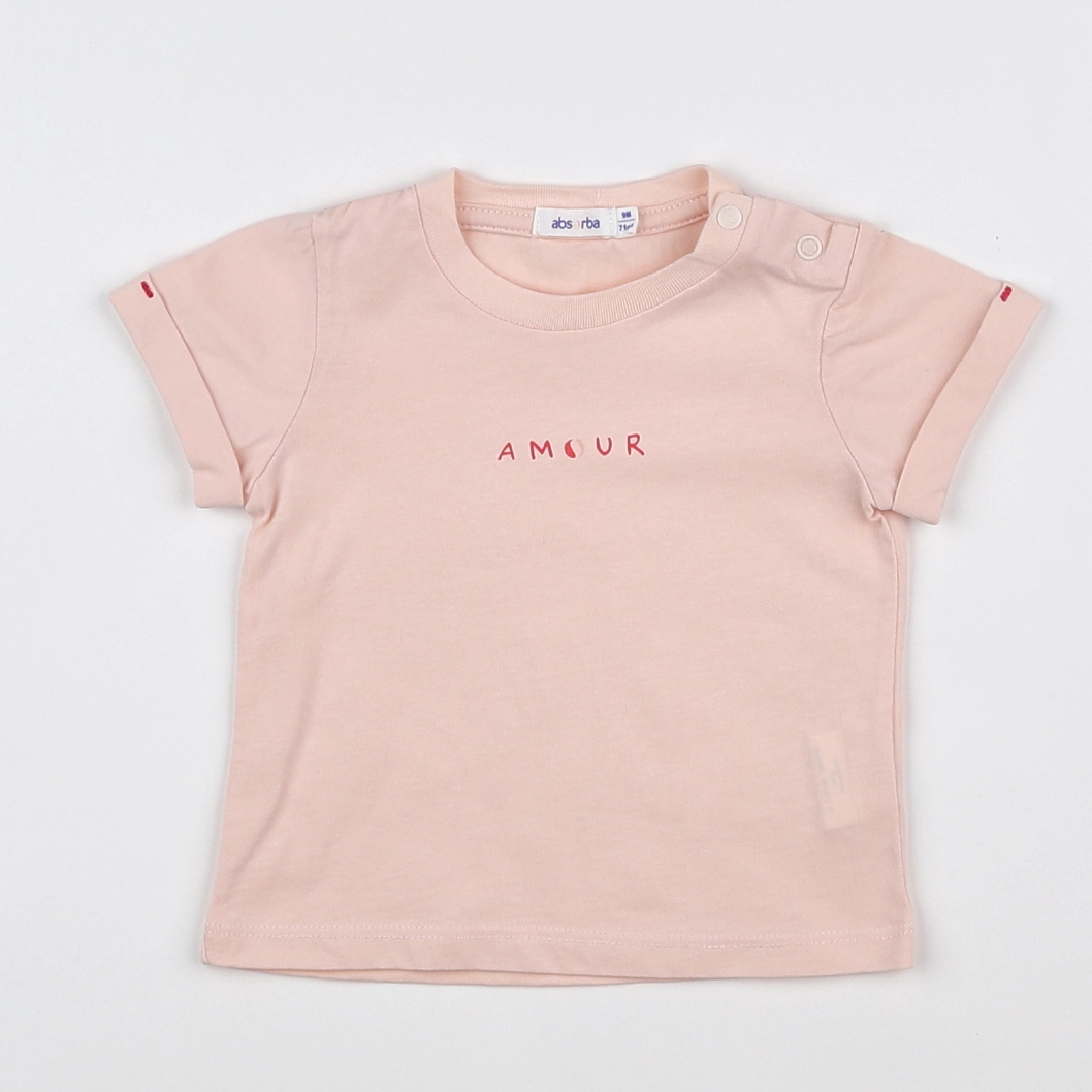 Absorba - tee-shirt rose - 9 mois