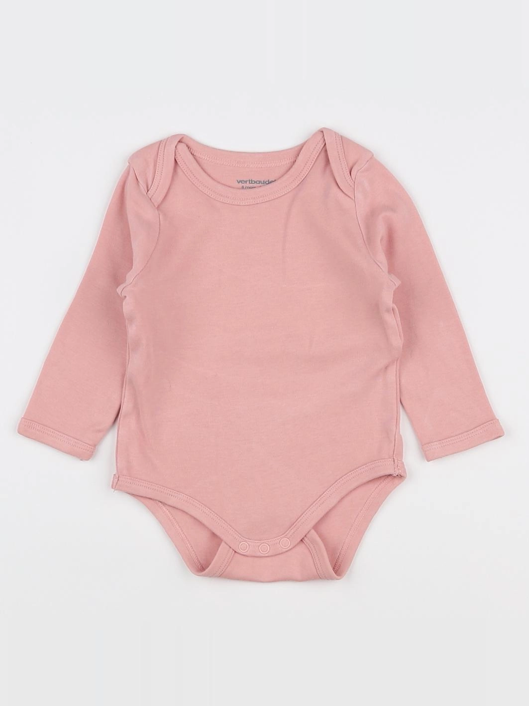 Vertbaudet - body rose - 6 mois