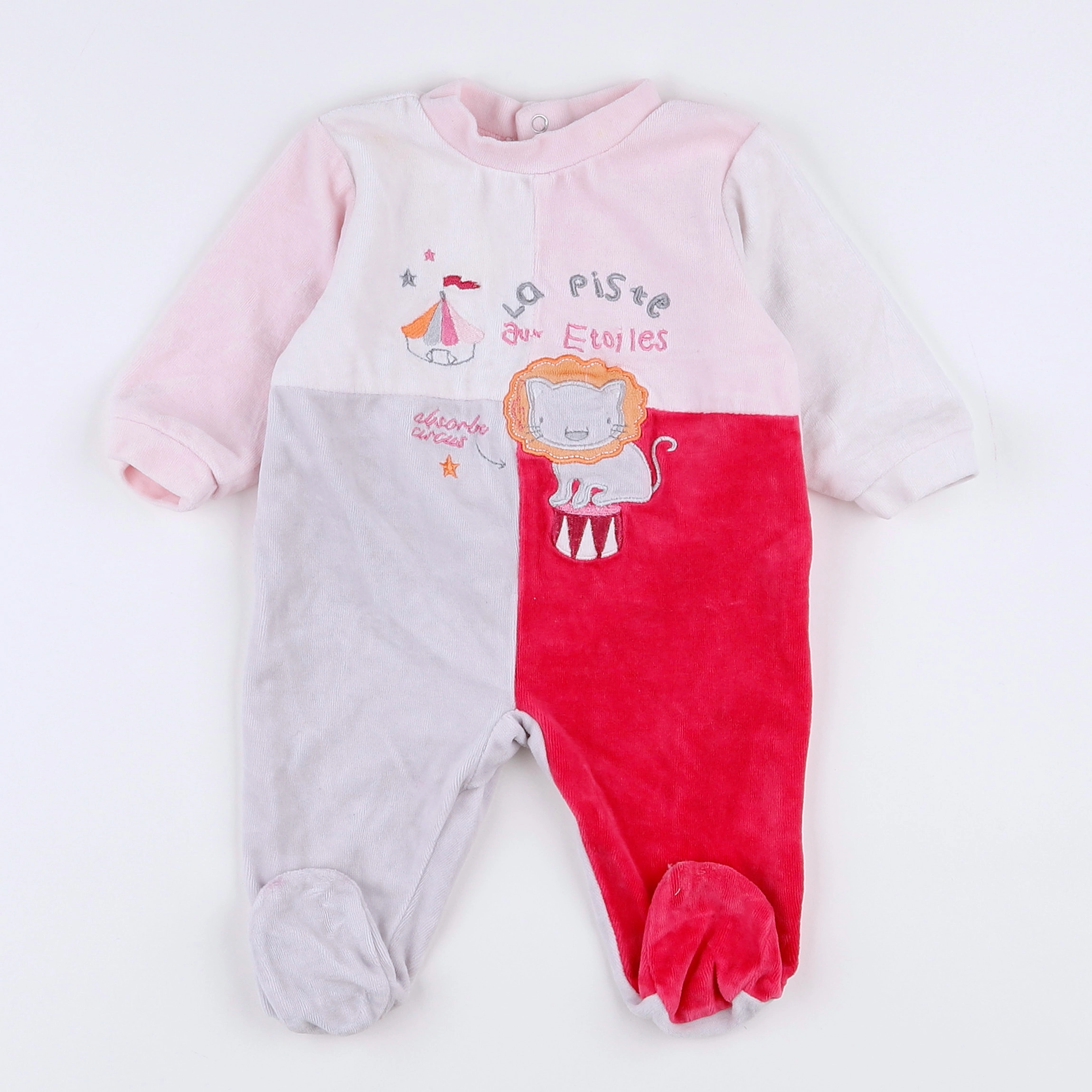 Absorba - pyjama velours rose - 3 mois