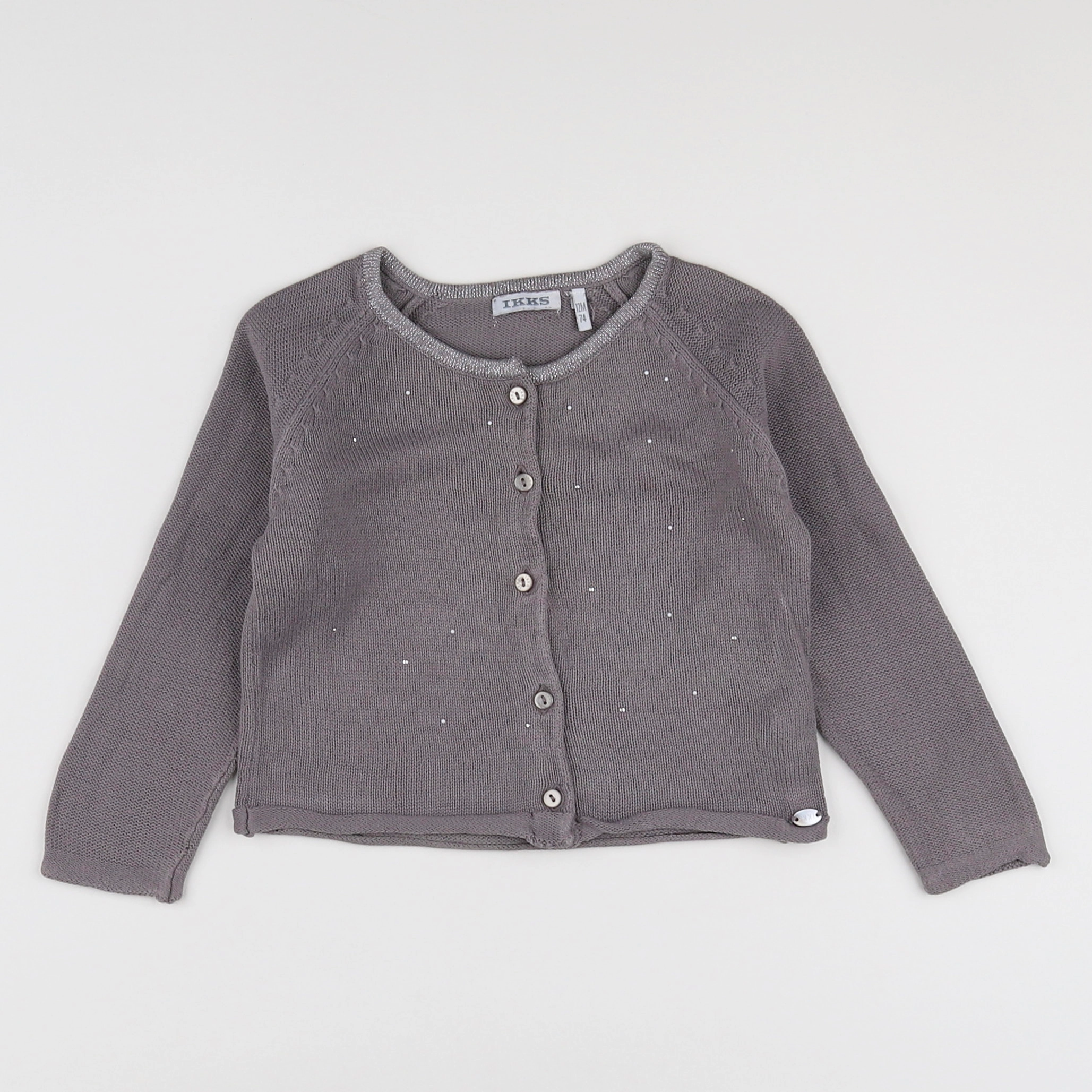 IKKS - gilet gris - 12 mois