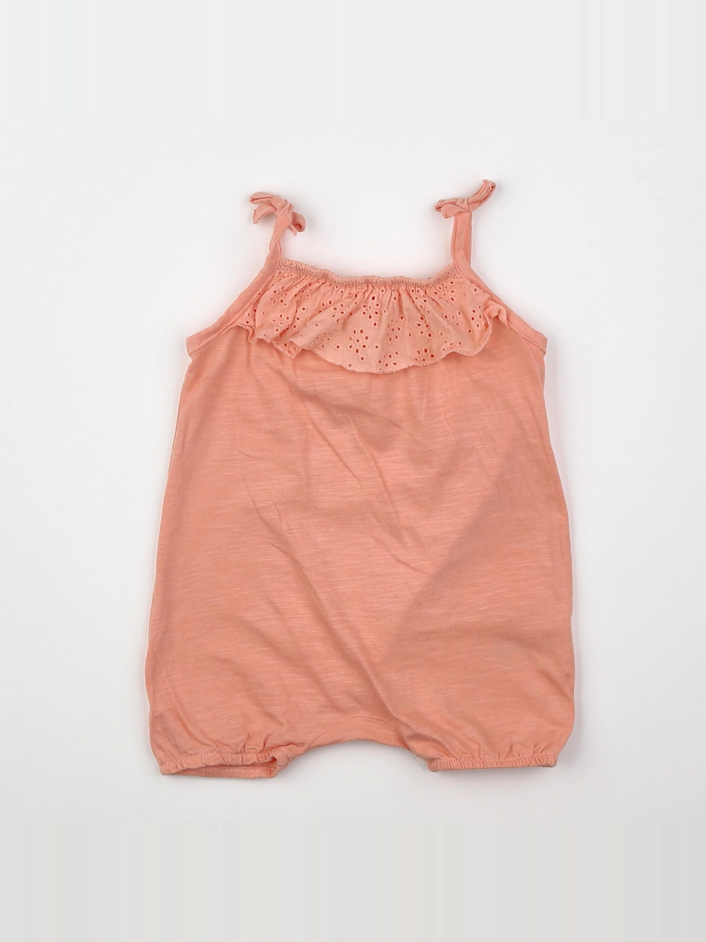 H&M - combinaison orange - 3/6 mois
